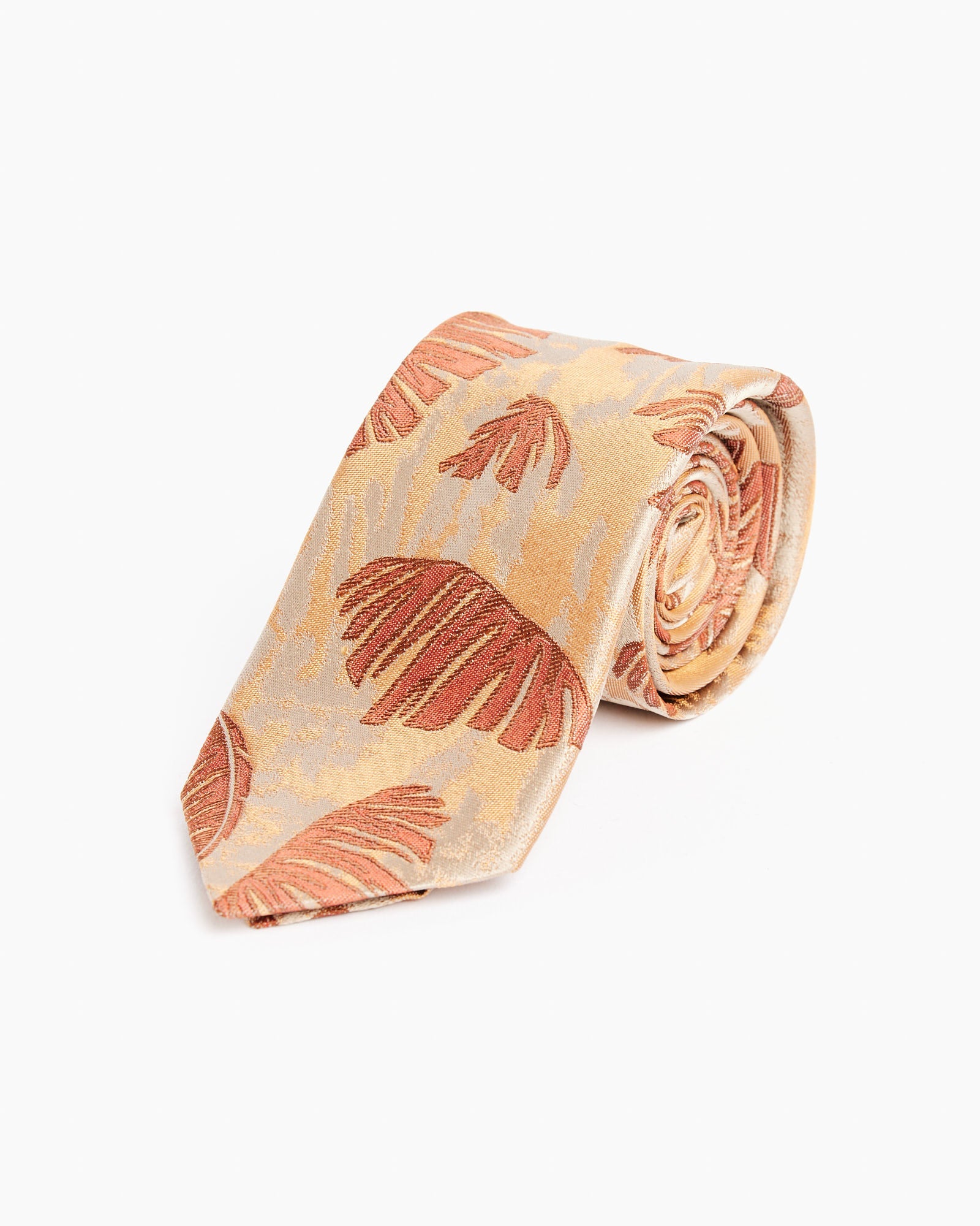 Jacquard Tie in Orange - Orange / OS (259230)