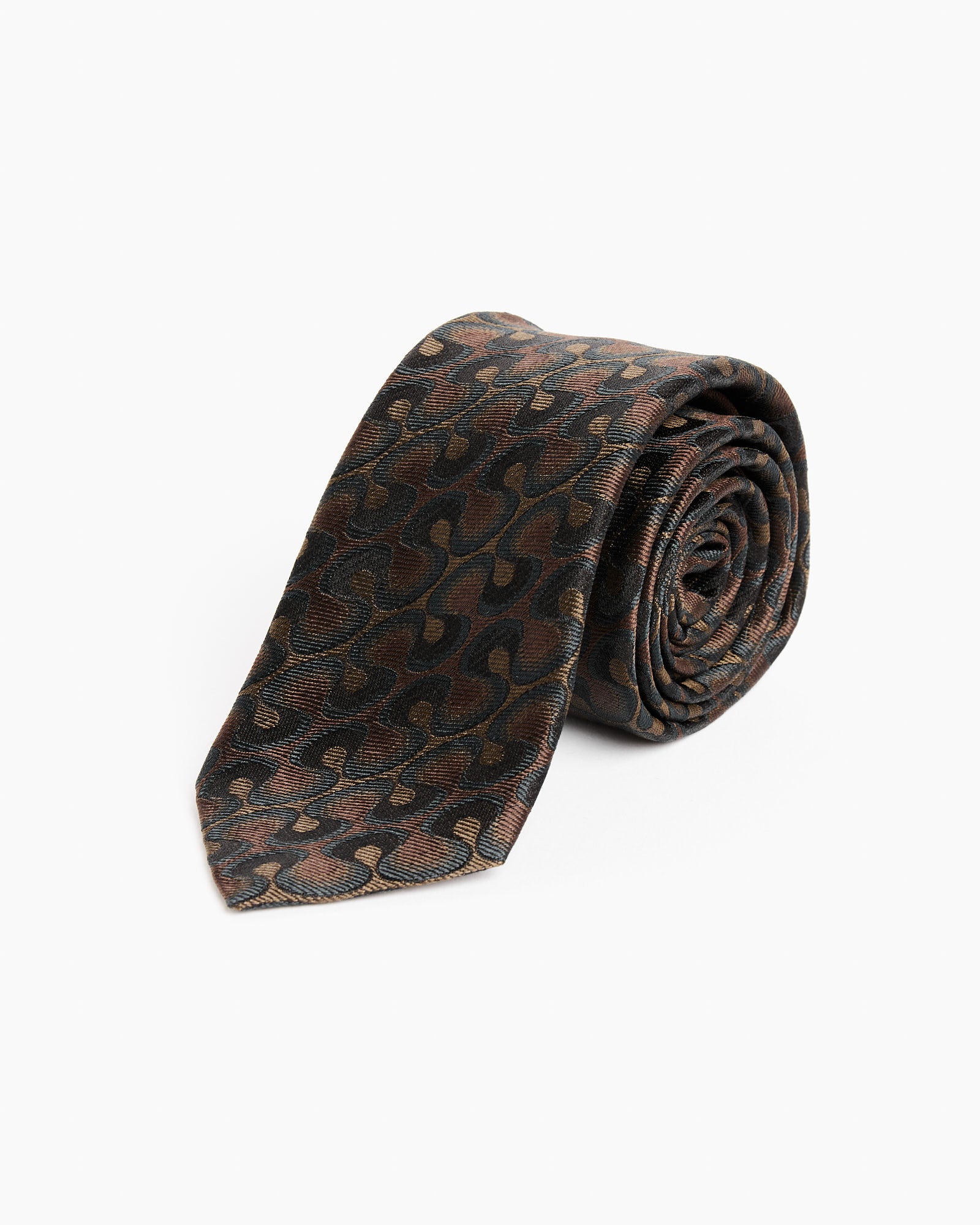 Jacquard Tie in Khaki - Khaki / OS (259231)