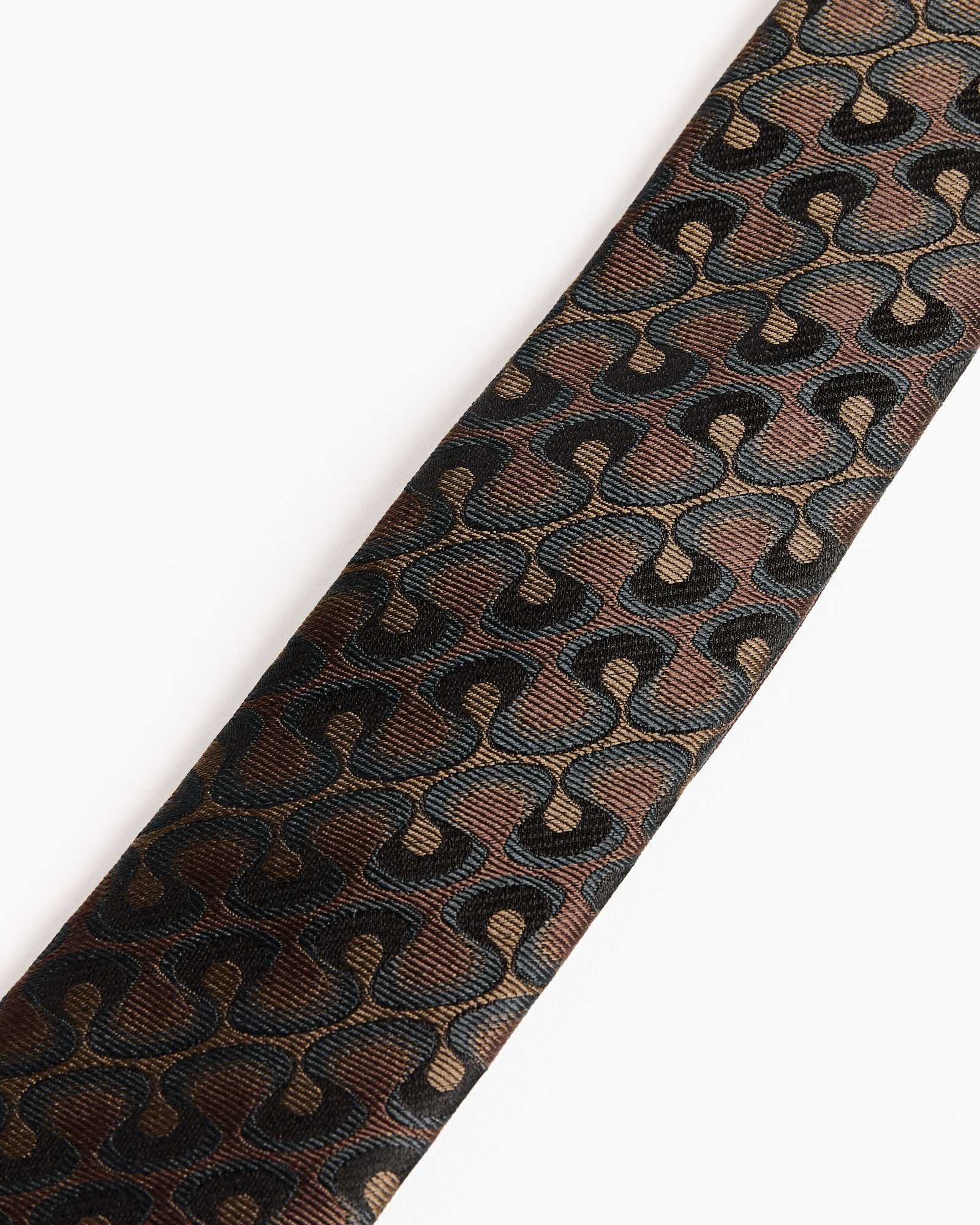 Jacquard Tie in Khaki - Khaki / OS (259231)