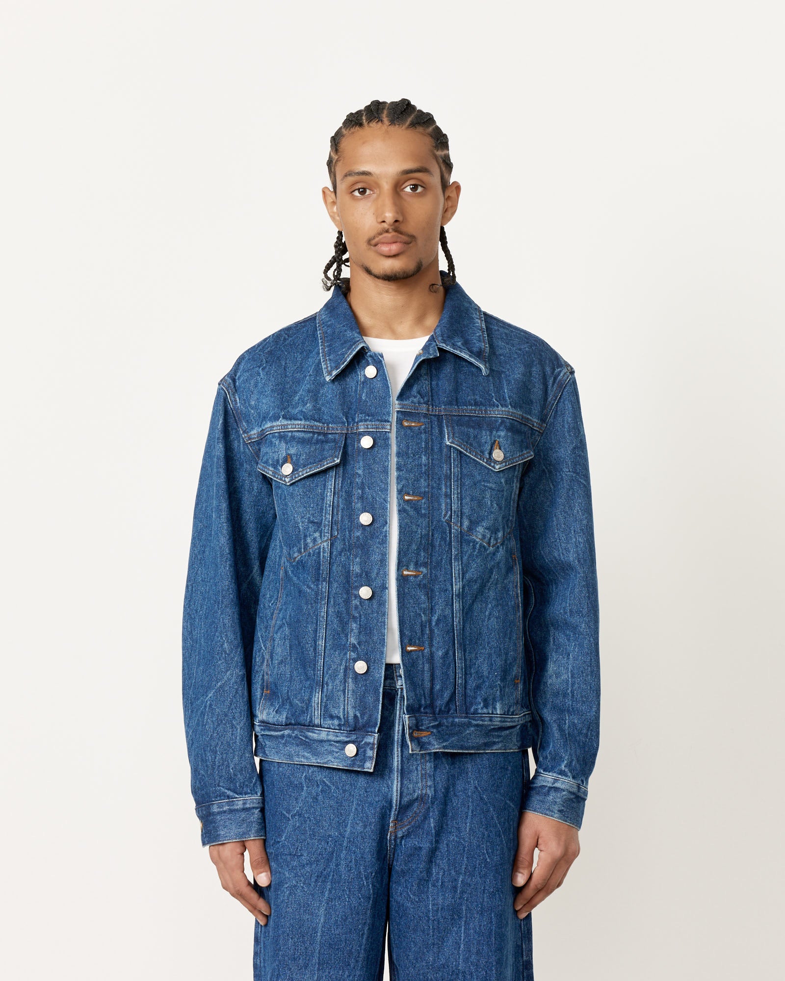 Dries Van Noten Vuskin 8448 Jacket Blue - Blue / M (259240)