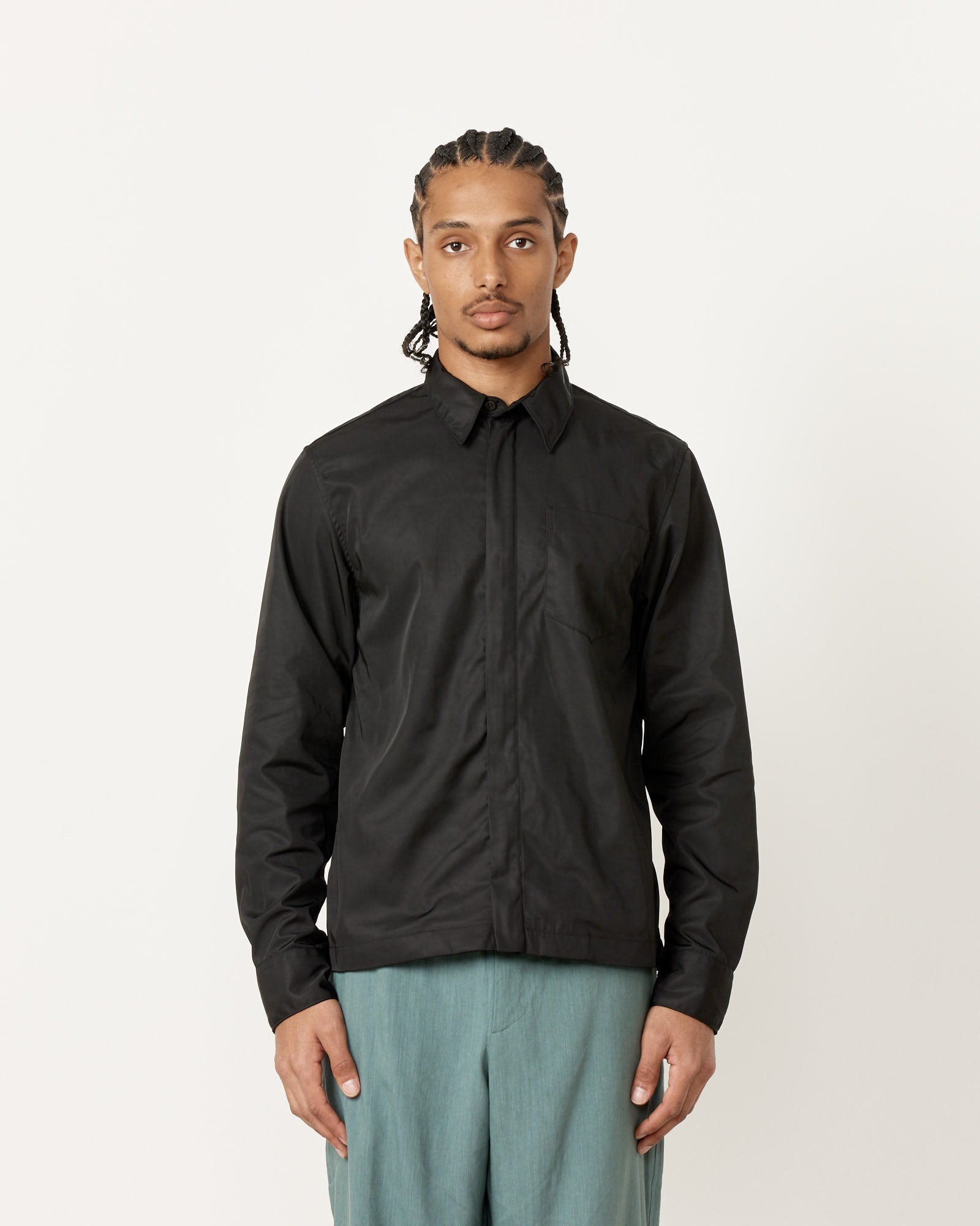 Black Zip Shirt - Black / M (259290)