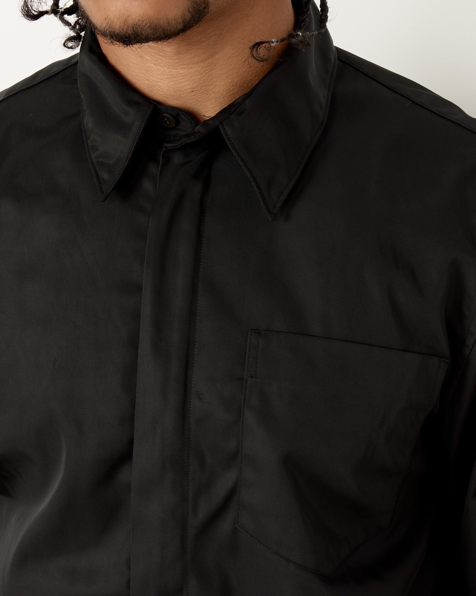 Black Zip Shirt - Black / M (259290)