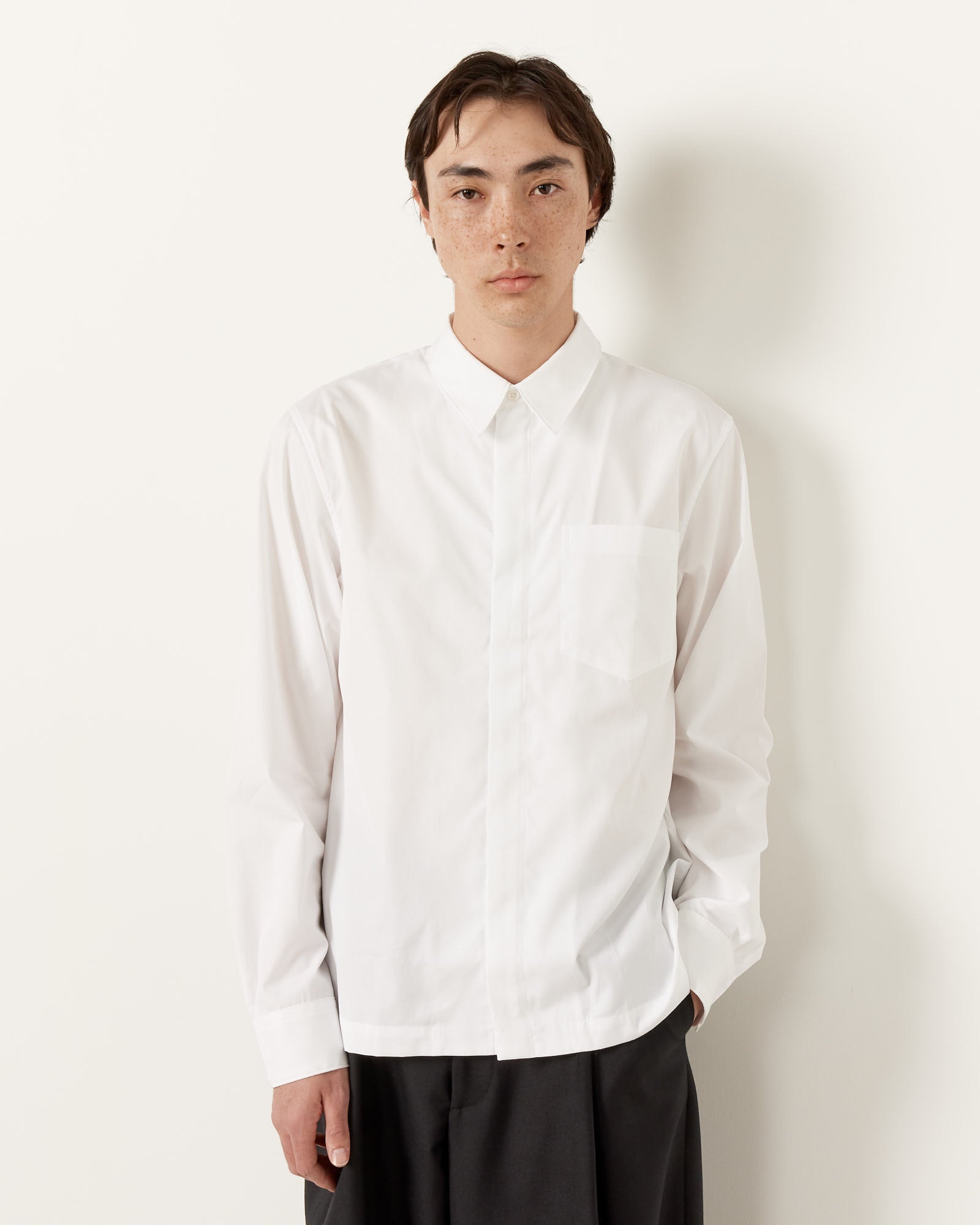 Dries Van Noten Corran 8329 Shirt White - White / L (259295)