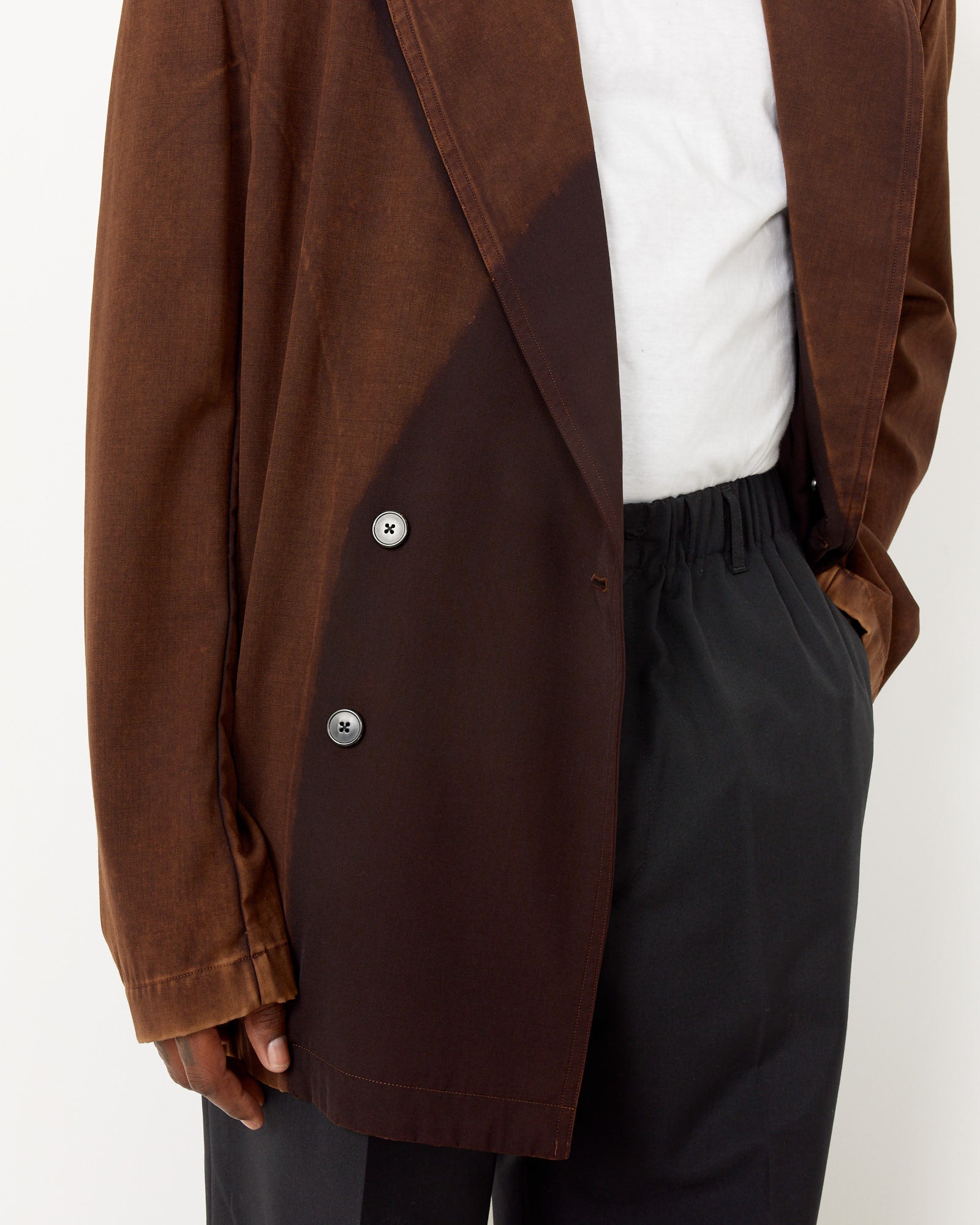 Dries Van Noten Caplan Bis GD 8128 Blazer Brown - Brown / M (259298)