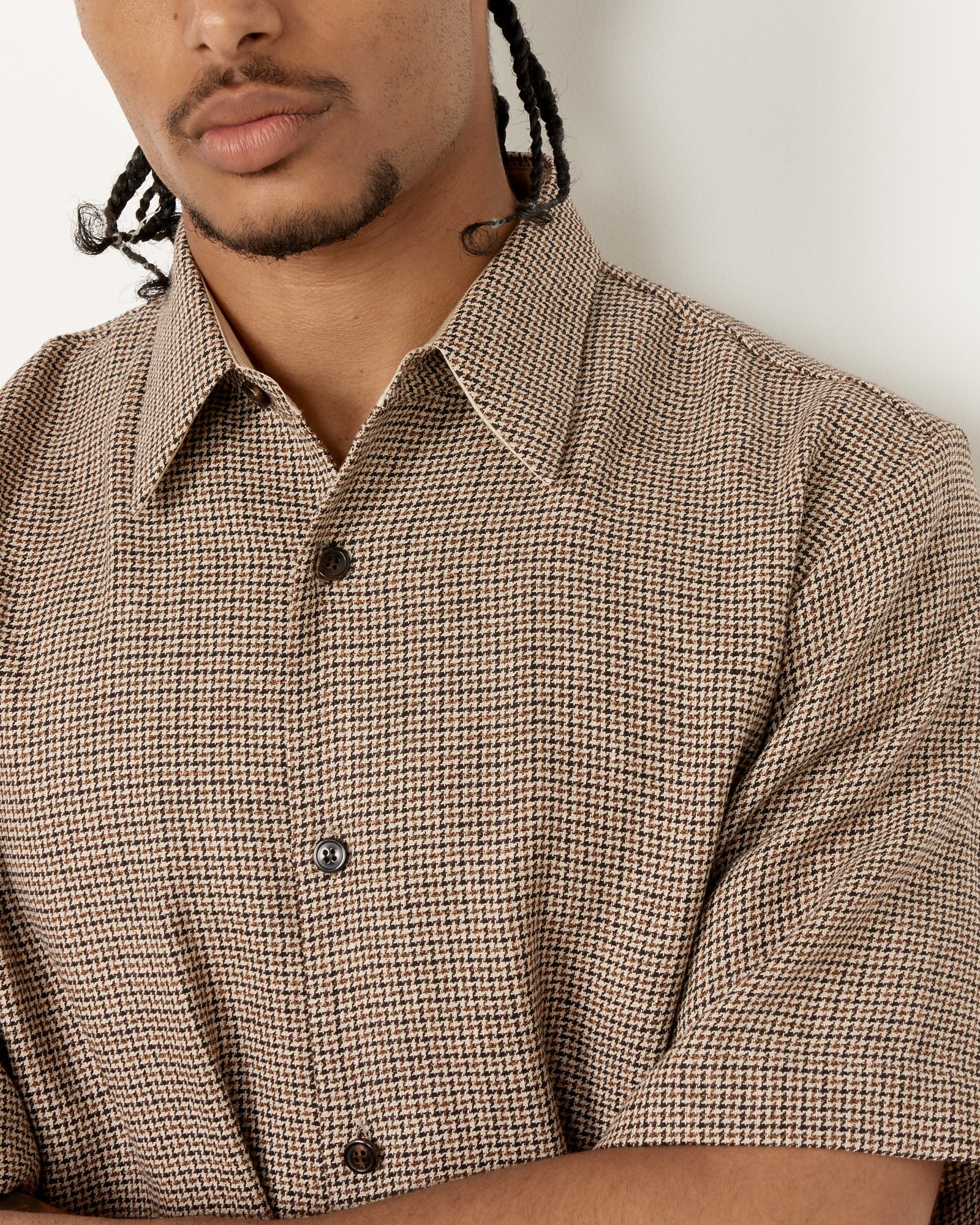 Clasen Short Sleeve Shirt in Camel - Camel / 48 (259301)