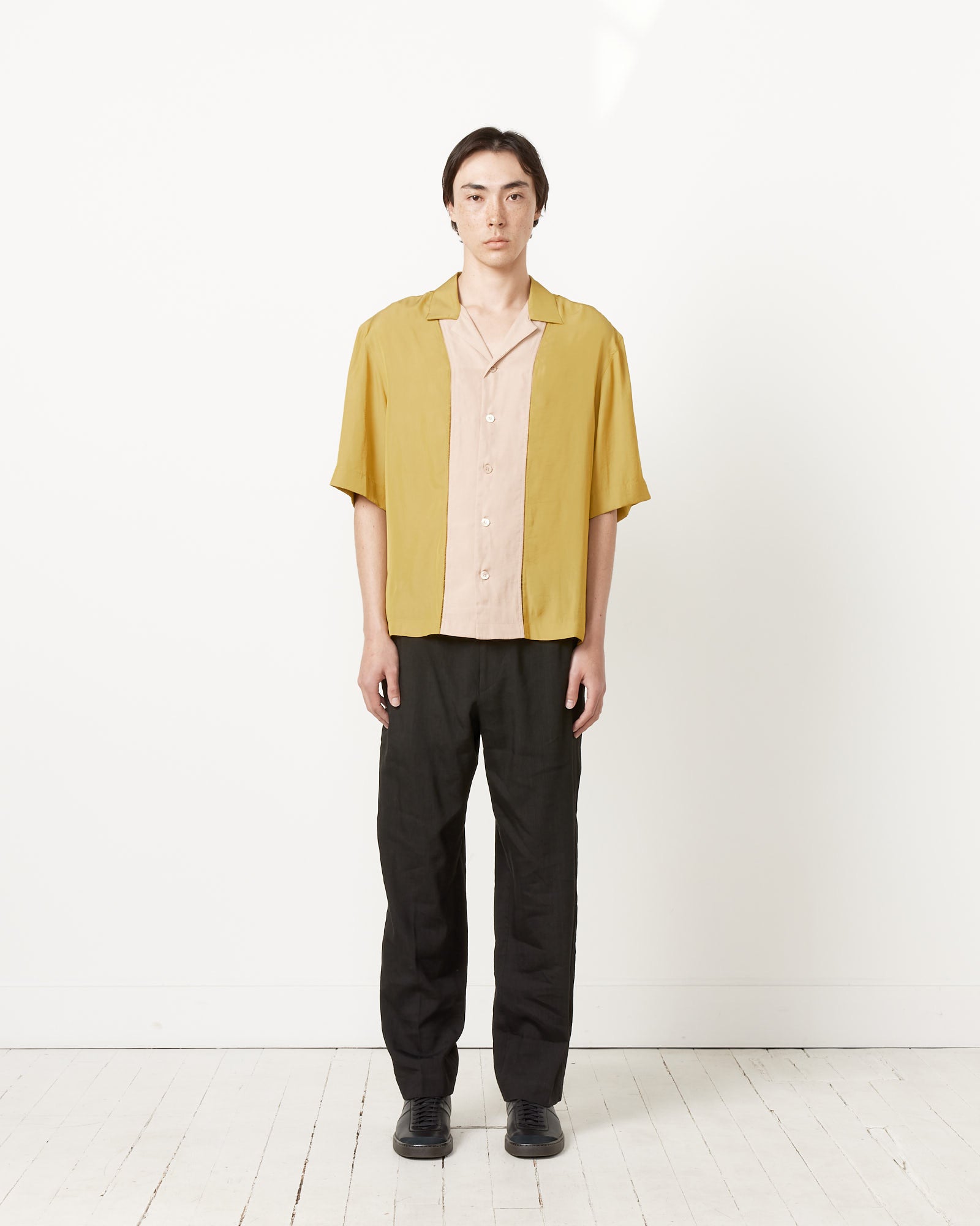 Dries Van Noten Curbank Emb 8355 Shirt Mustard - Mustard / L (259318)