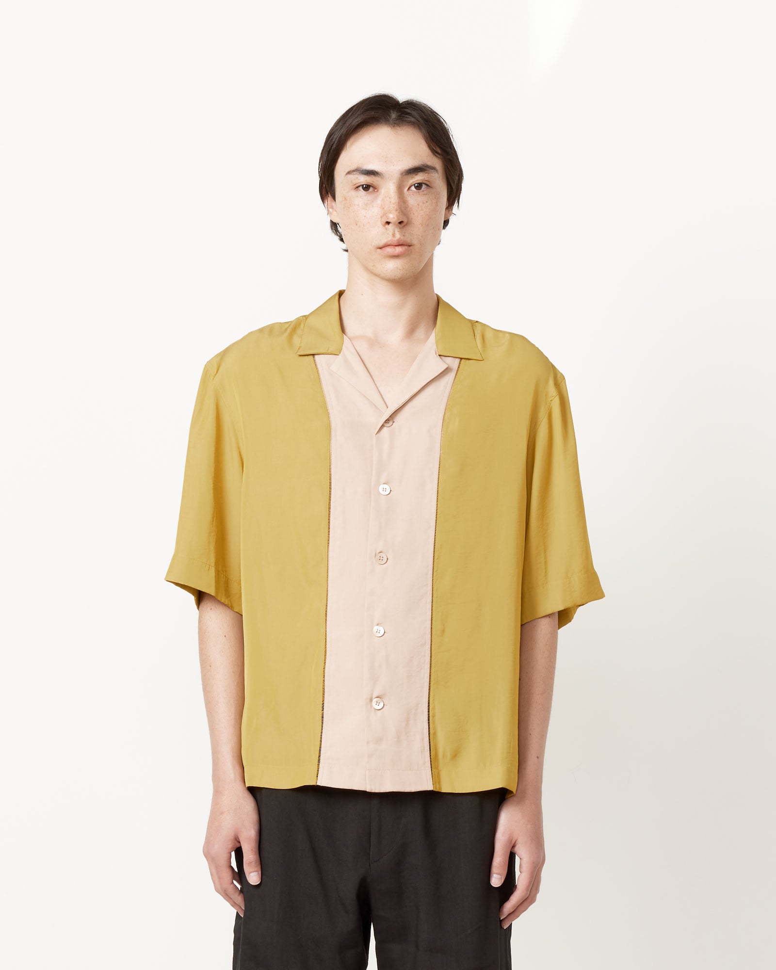 Dries Van Noten Curbank Emb 8355 Shirt Mustard - Mustard / L (259318)