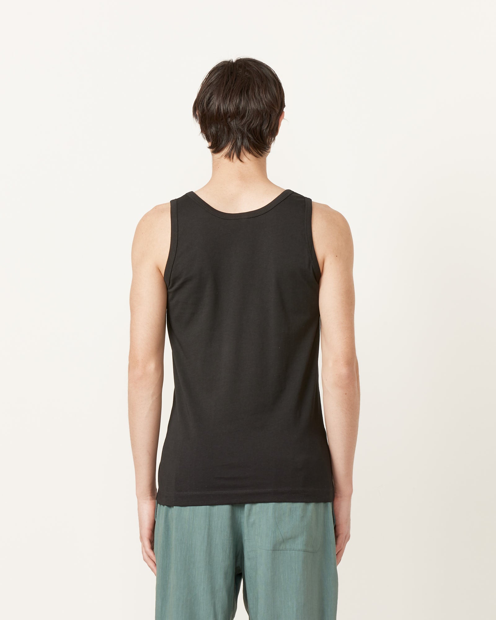 Scoop Neck Tank Top in Black - Black / M (259334)