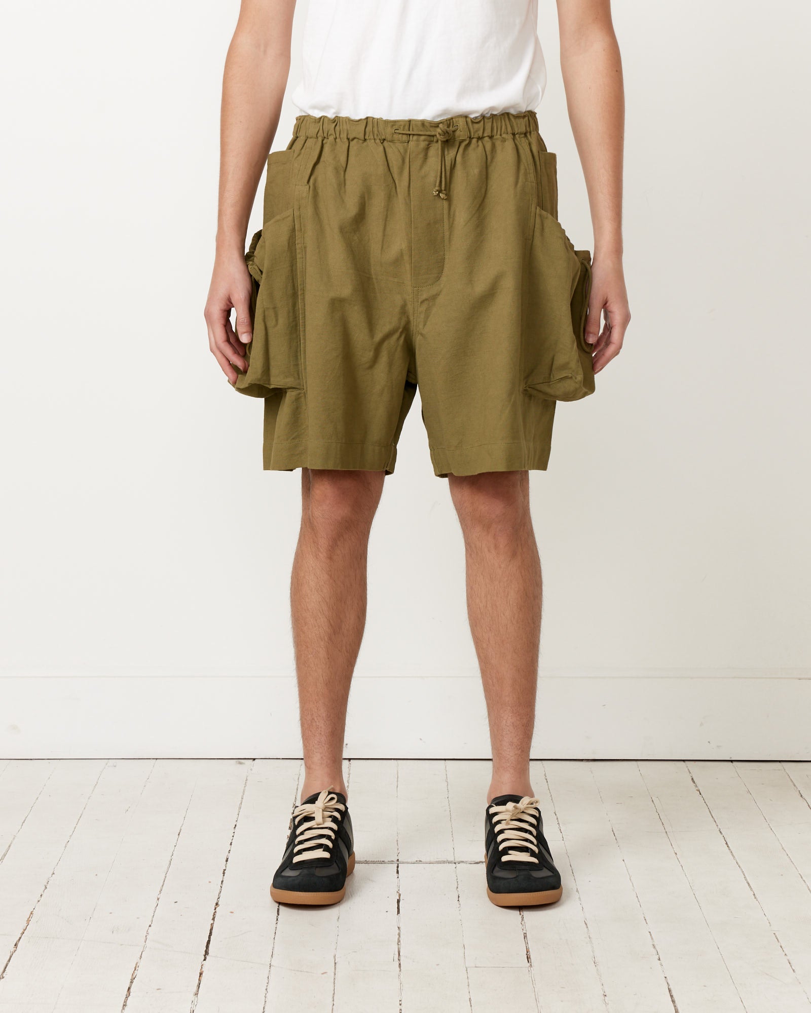 Story MFG Salt Shorts Olive Slub - Olive Slub / M (259368)