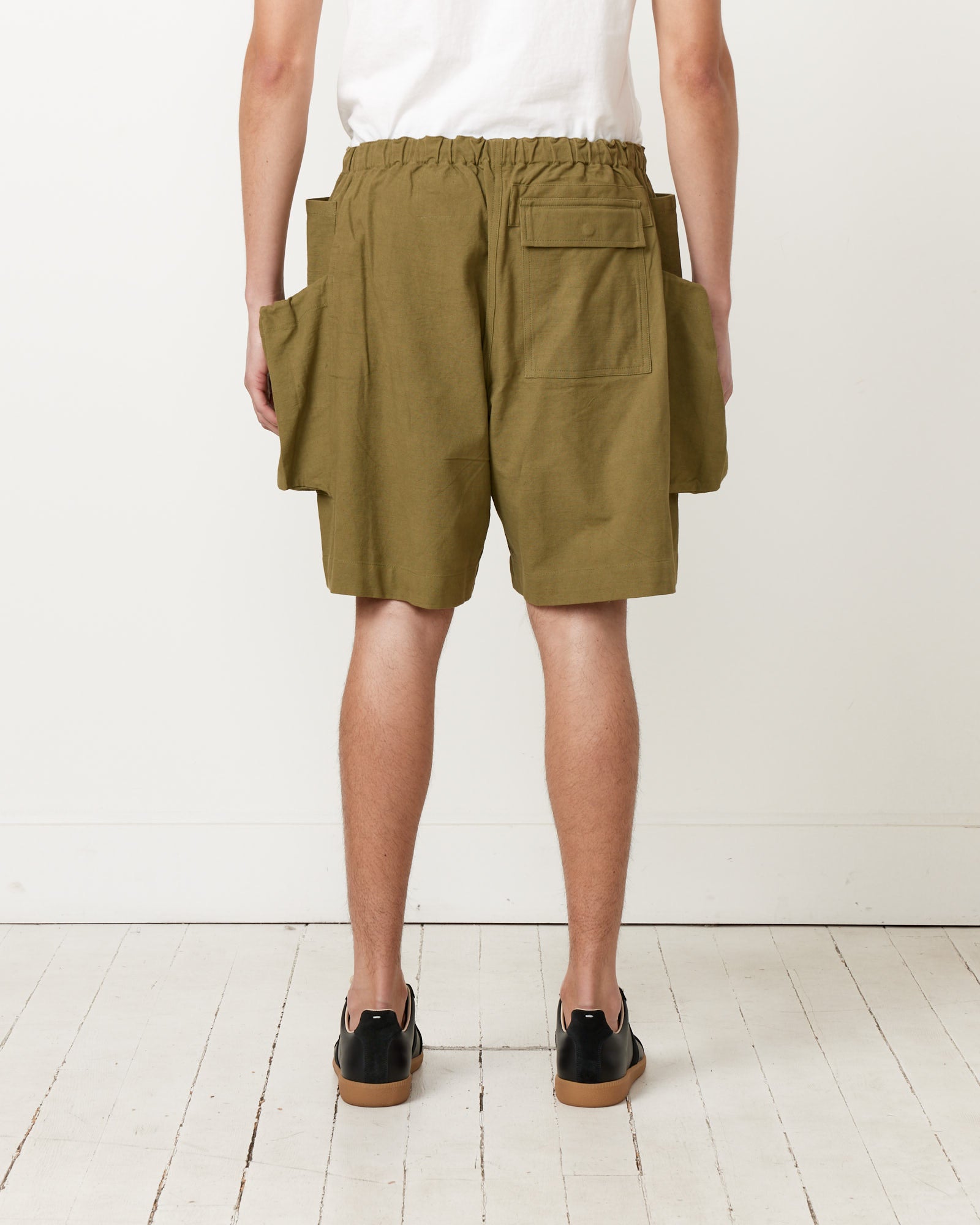 Story MFG Salt Shorts Olive Slub - Olive Slub / M (259368)