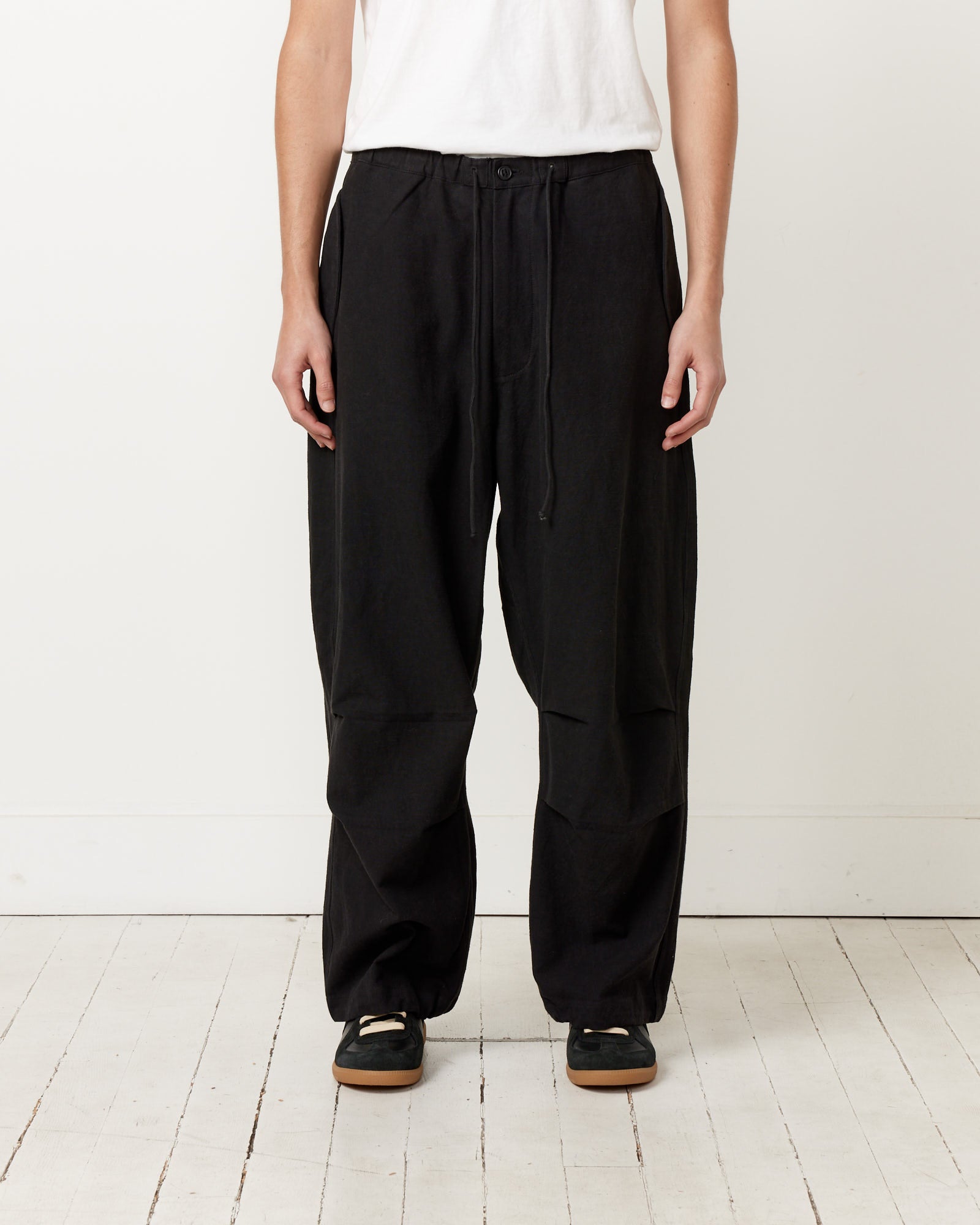 Story MFG Paco Pants Black Slub - Black Slub / M (259378)