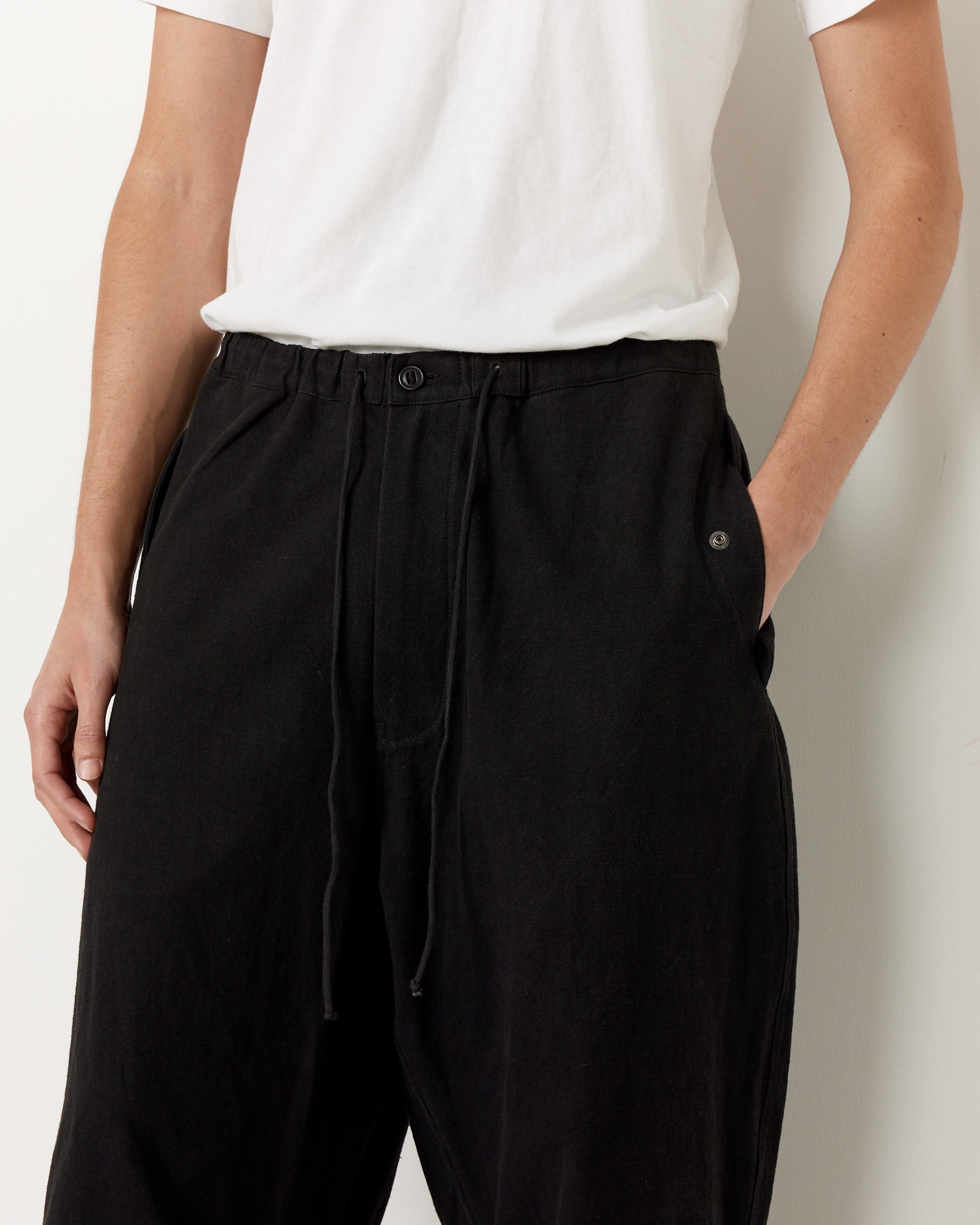 Story MFG Paco Pants Black Slub - Black Slub / M (259378)