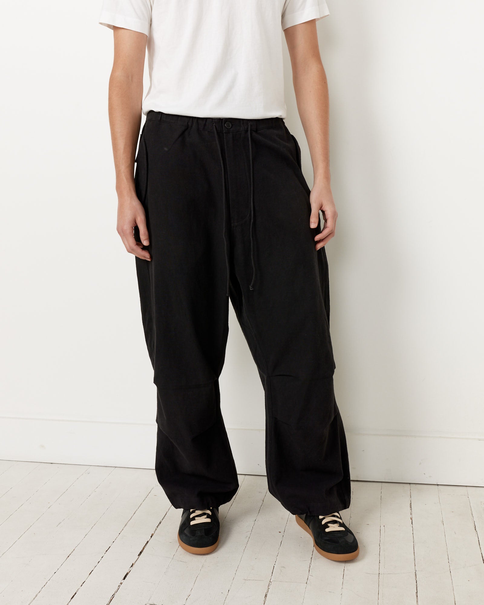 Story MFG Paco Pants Black Slub - Black Slub / M (259378)