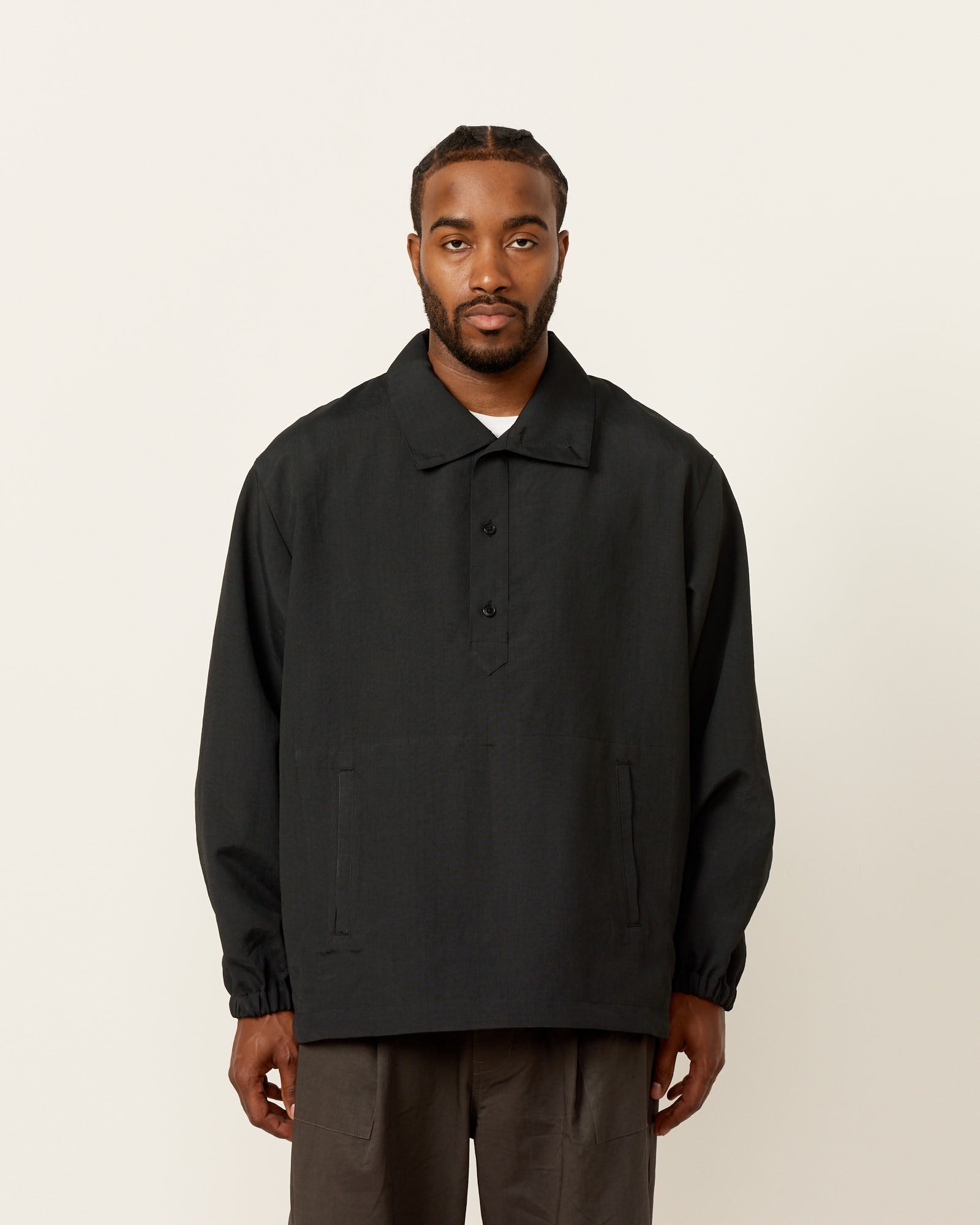 Still By Hand Pullover Jacket Ink Black - Ink Black / 2 (259459)