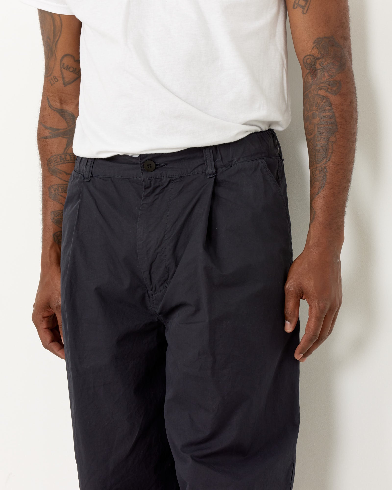 Still By Hand Deep Tuck Pants Ink Black - Ink Black / 2 (259465)