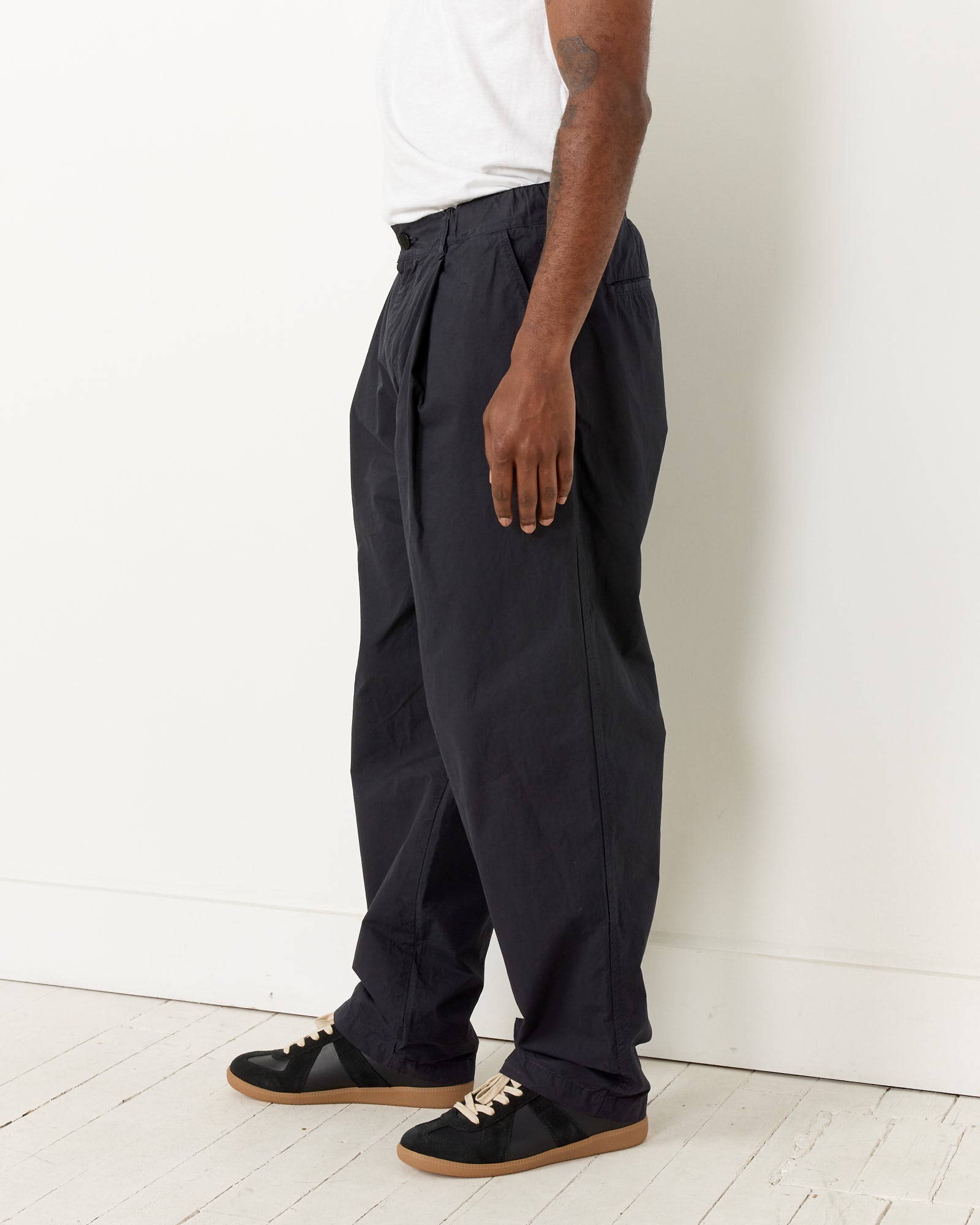 Still By Hand Deep Tuck Pants Ink Black - Ink Black / 2 (259465)