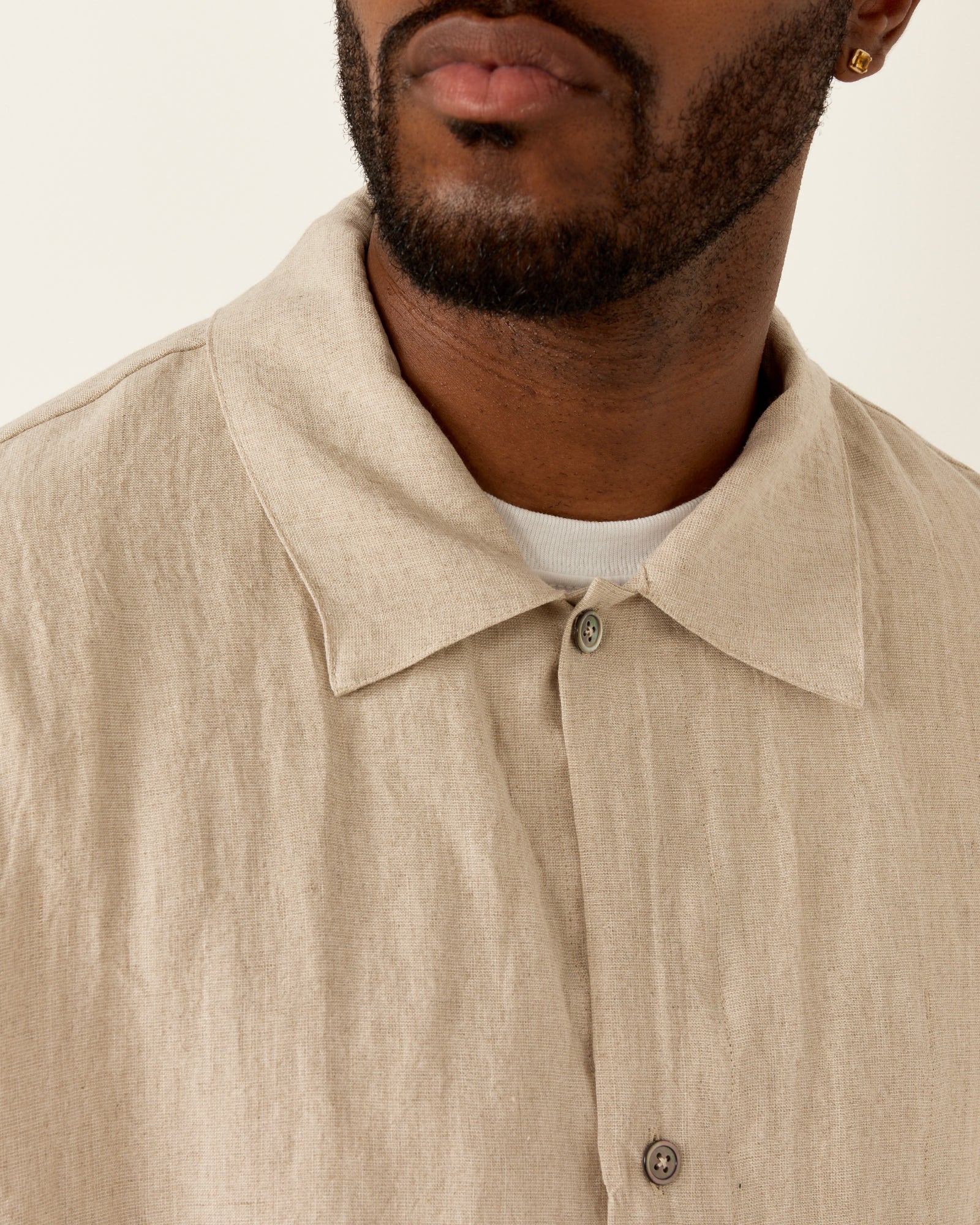 Still By Hand Paper Mixed Shirt Jacket Oatmeal - Oatmeal / 2 (259468)