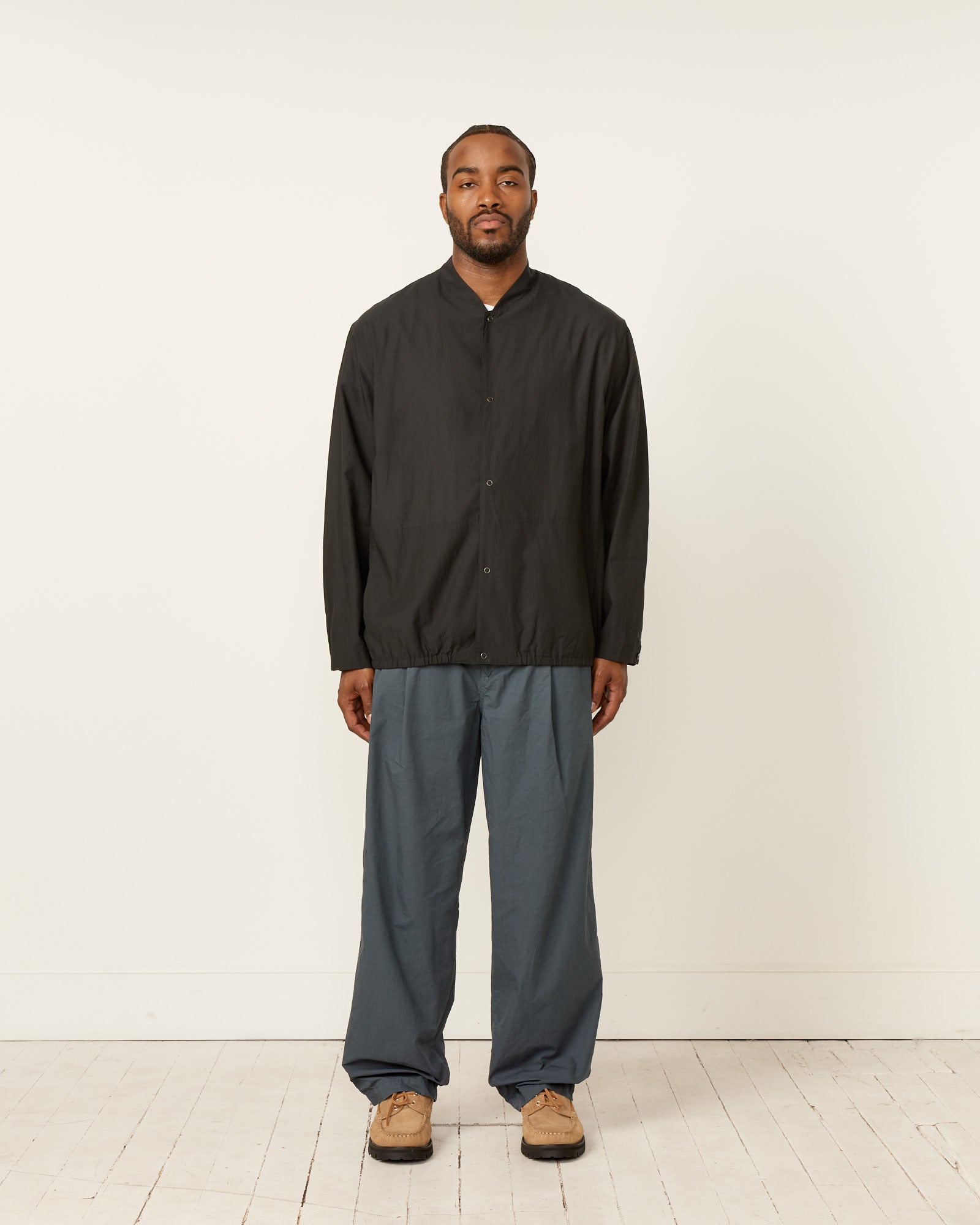 Still By Hand Cupro Mixed Blouson Black - Black / 2 (259486)