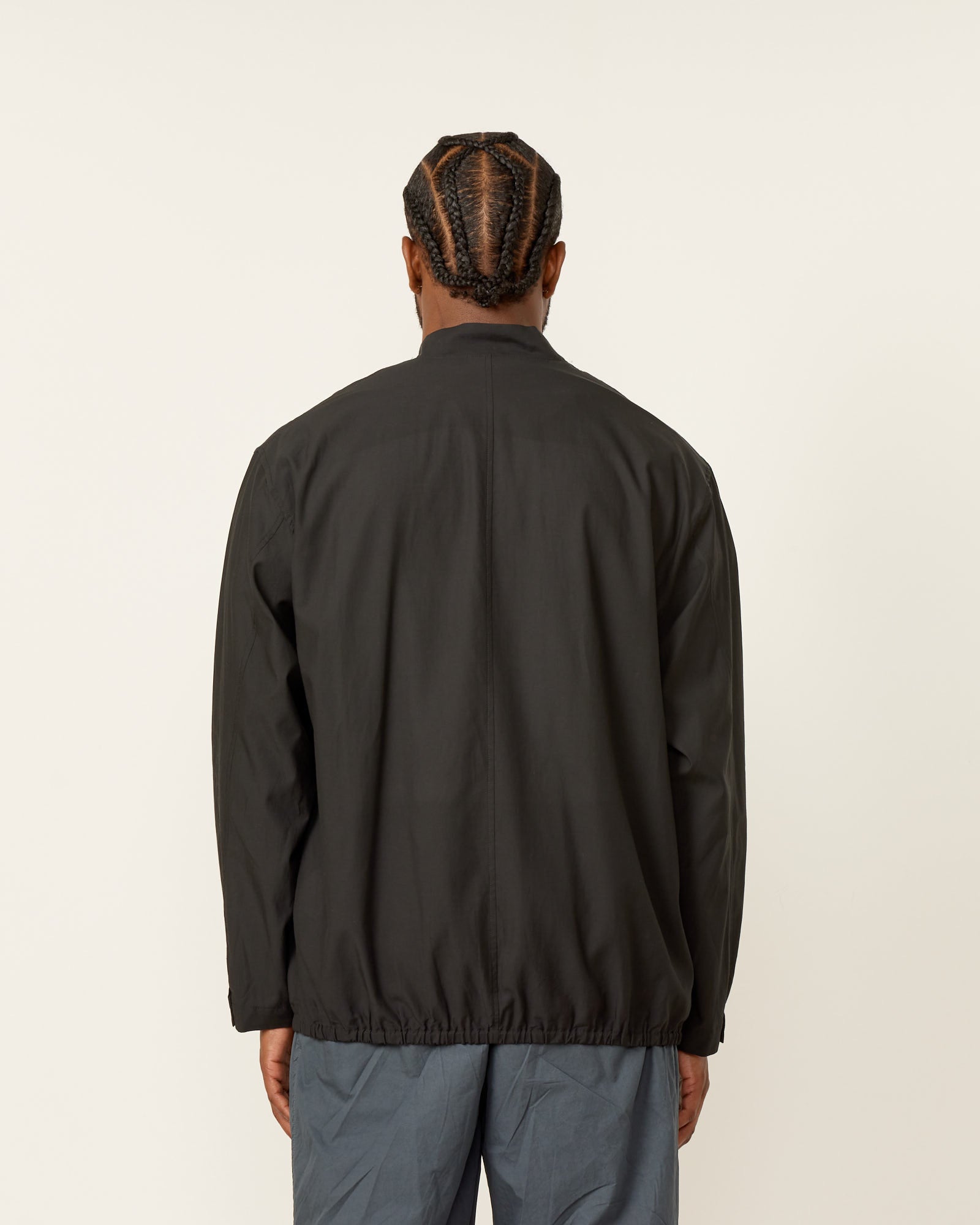 Still By Hand Cupro Mixed Blouson Black - Black / 2 (259486)