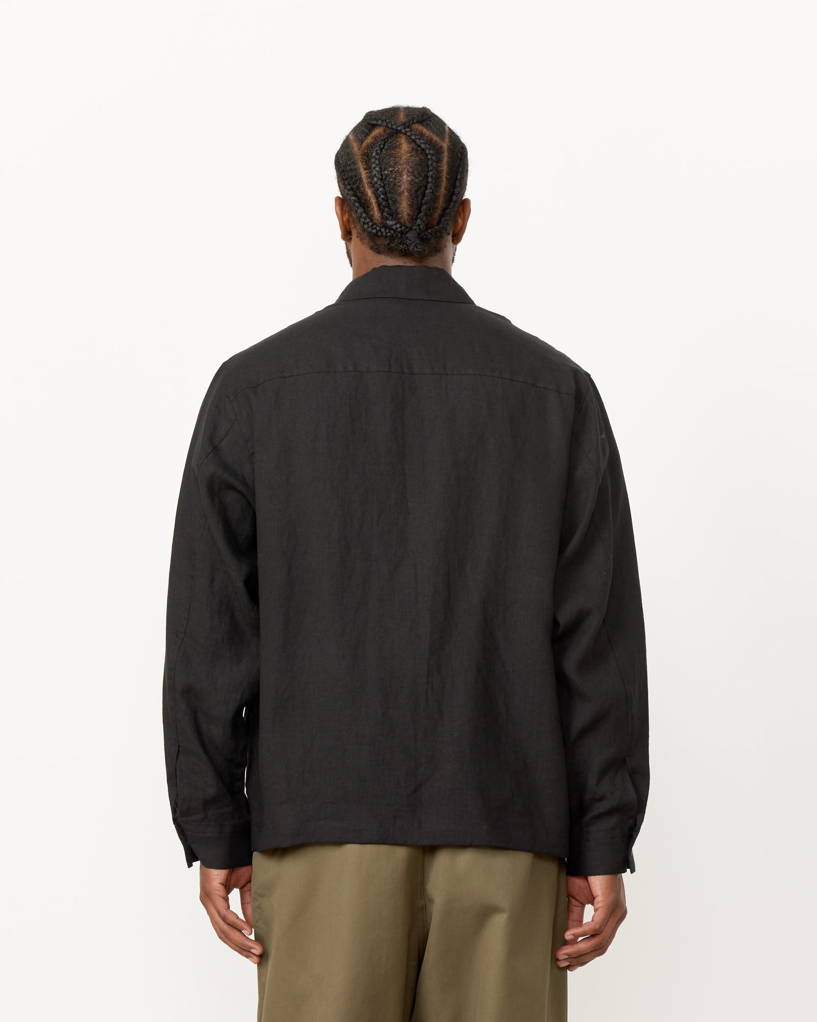 Still By Hand Paper Mixed Shirt Jacket Black - Black / 1 (259491)