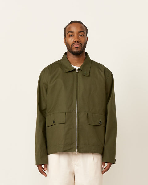 Stand Collar Jacket in Olive – Mohawk General Store