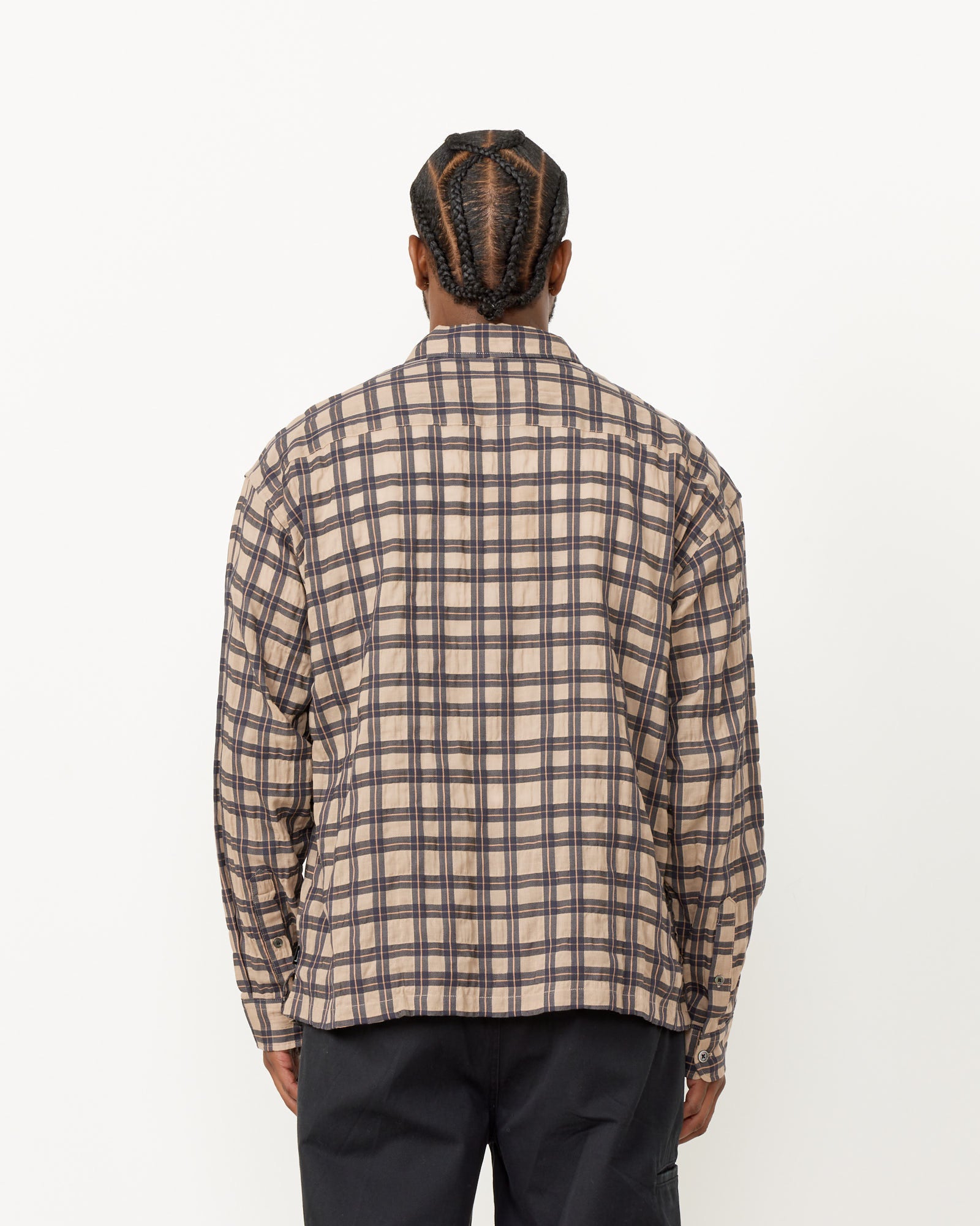 Stussy Sonoma Plaid L/S Shirt Tan - Tan / L (259658)