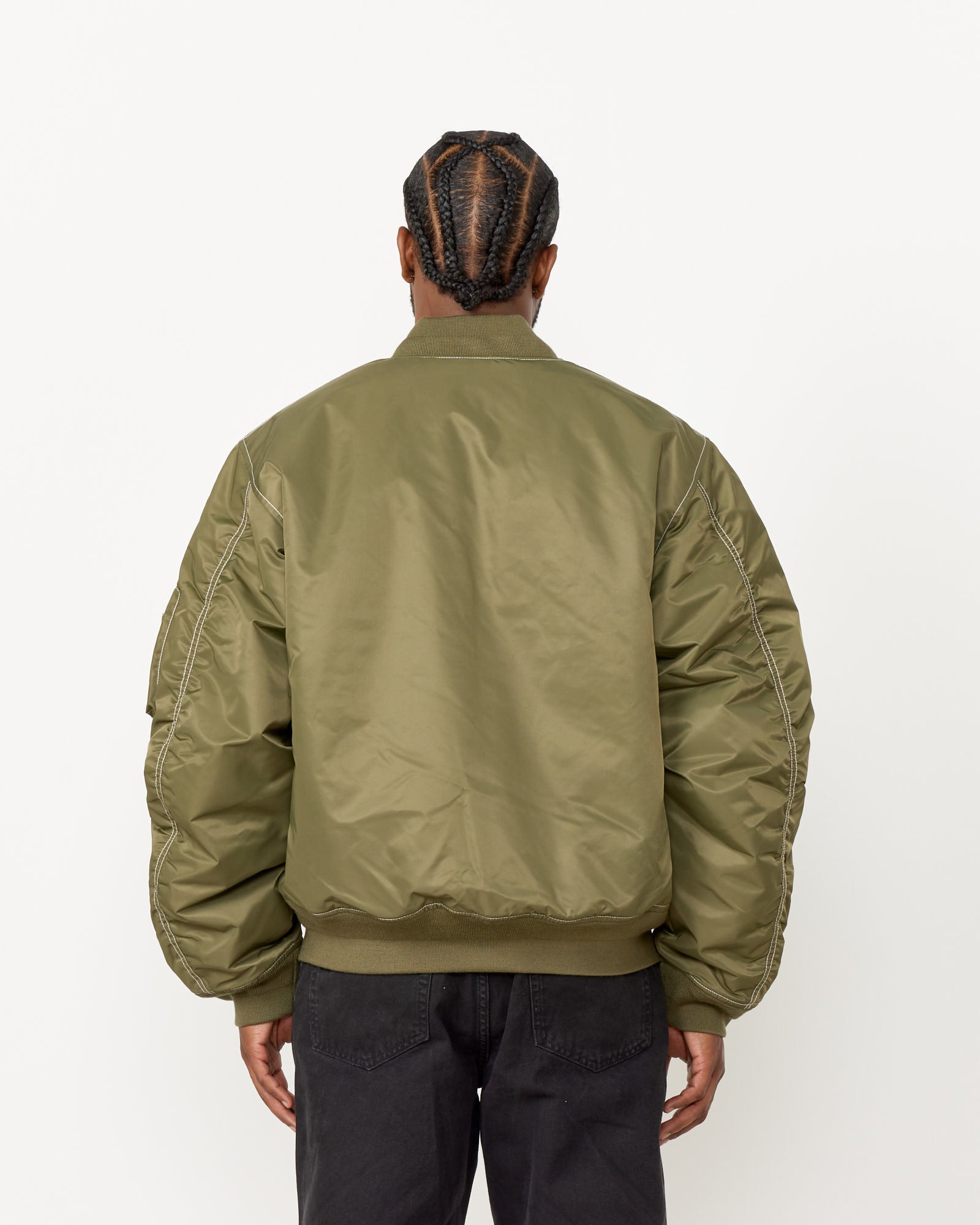 Stussy Built Bomber Jacket Olive - Olive / L (259674)