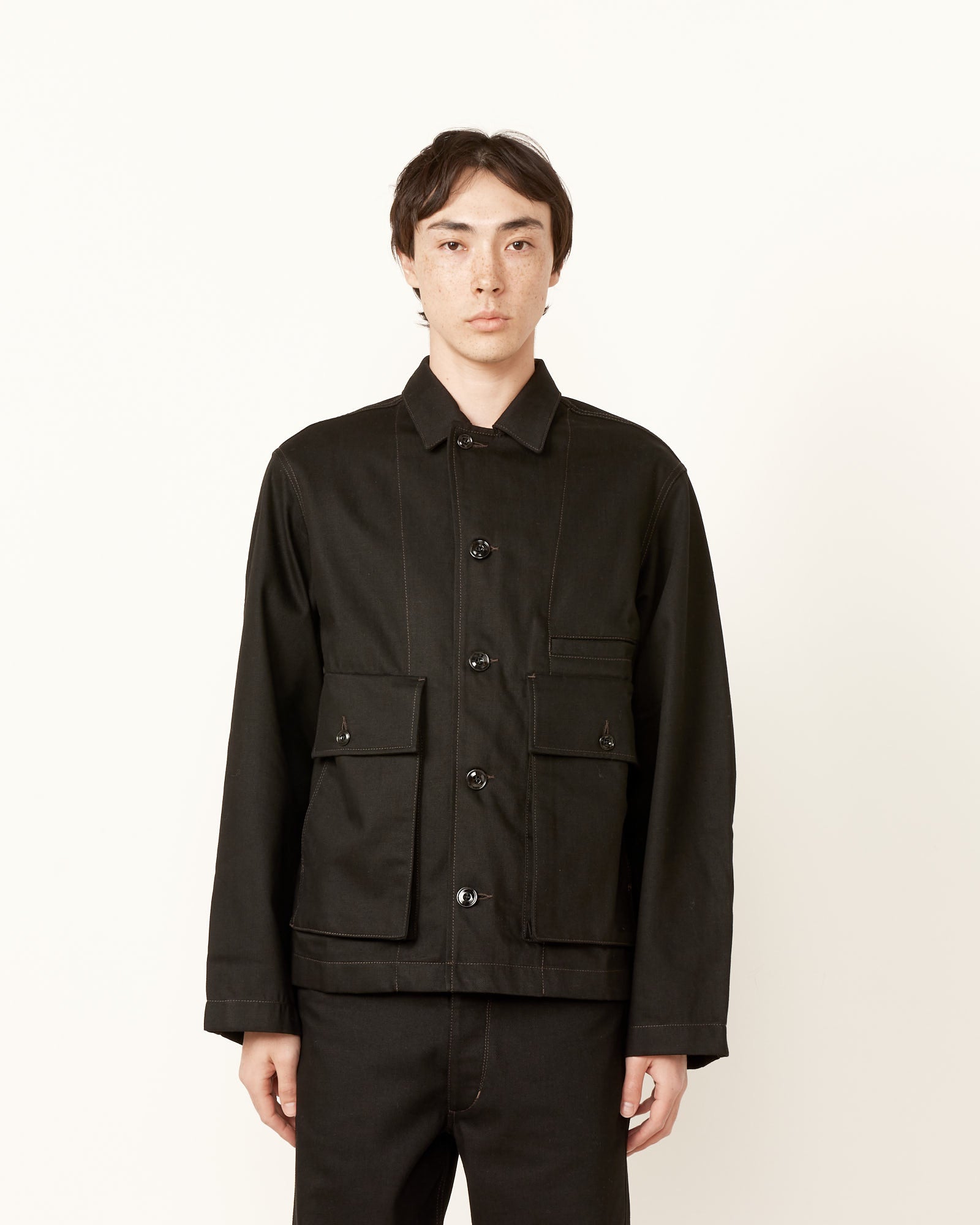 Lemaire Boxy Jacket Black - Black / M (259723)