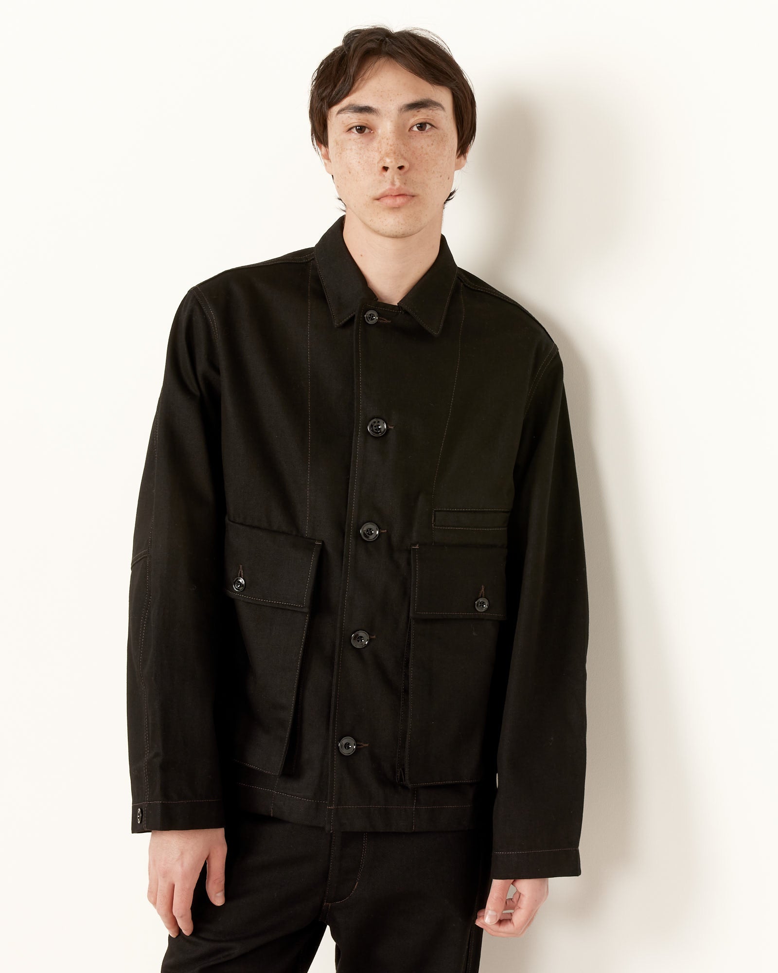 Lemaire Boxy Jacket Black - Black / M (259723)