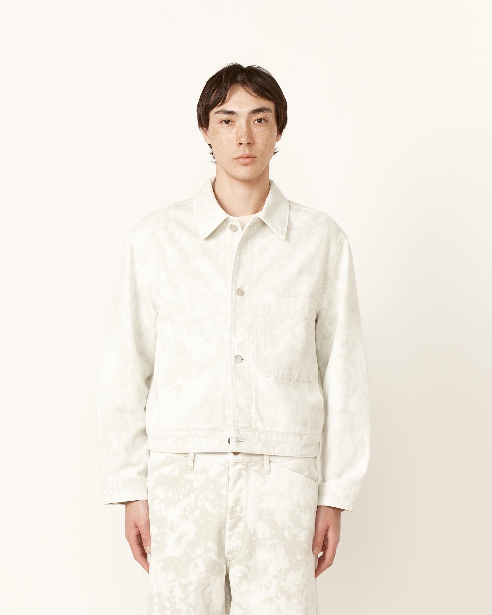 Lemaire Boxy Trucker Jacket Acid Snow Pelican - Acid Snow Pelican / L (259732)