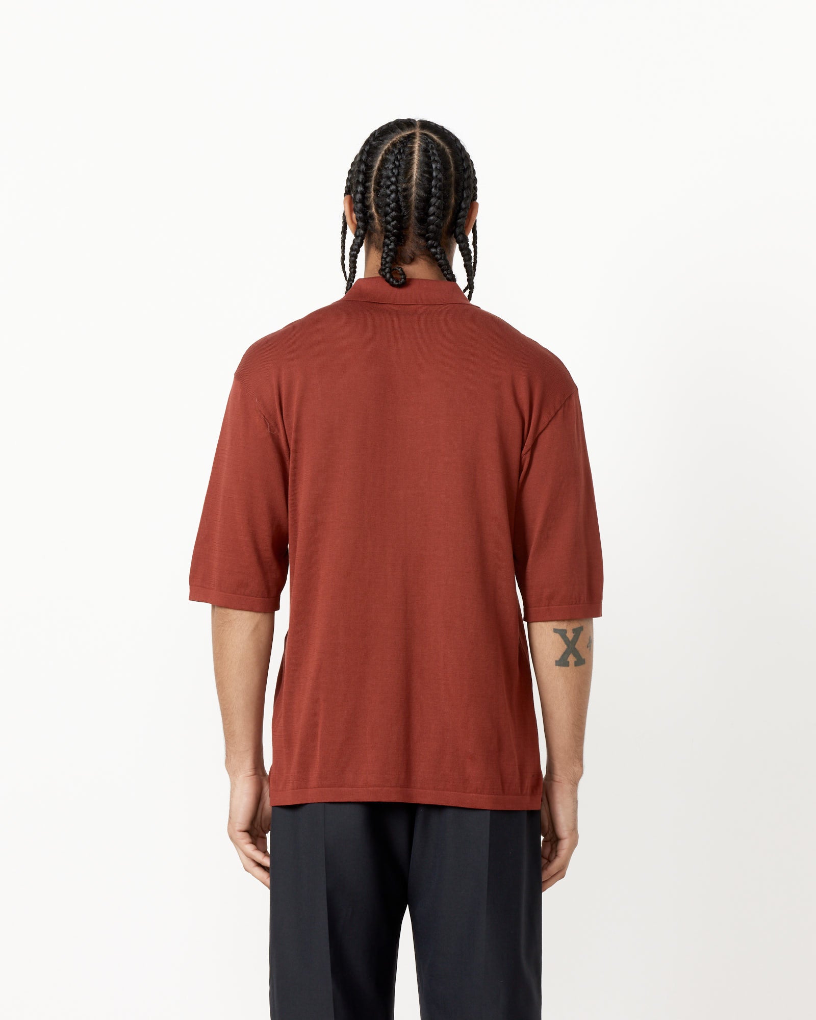 Lemaire Polo Shirt Carmine Red - Carmine Red / L (259747)