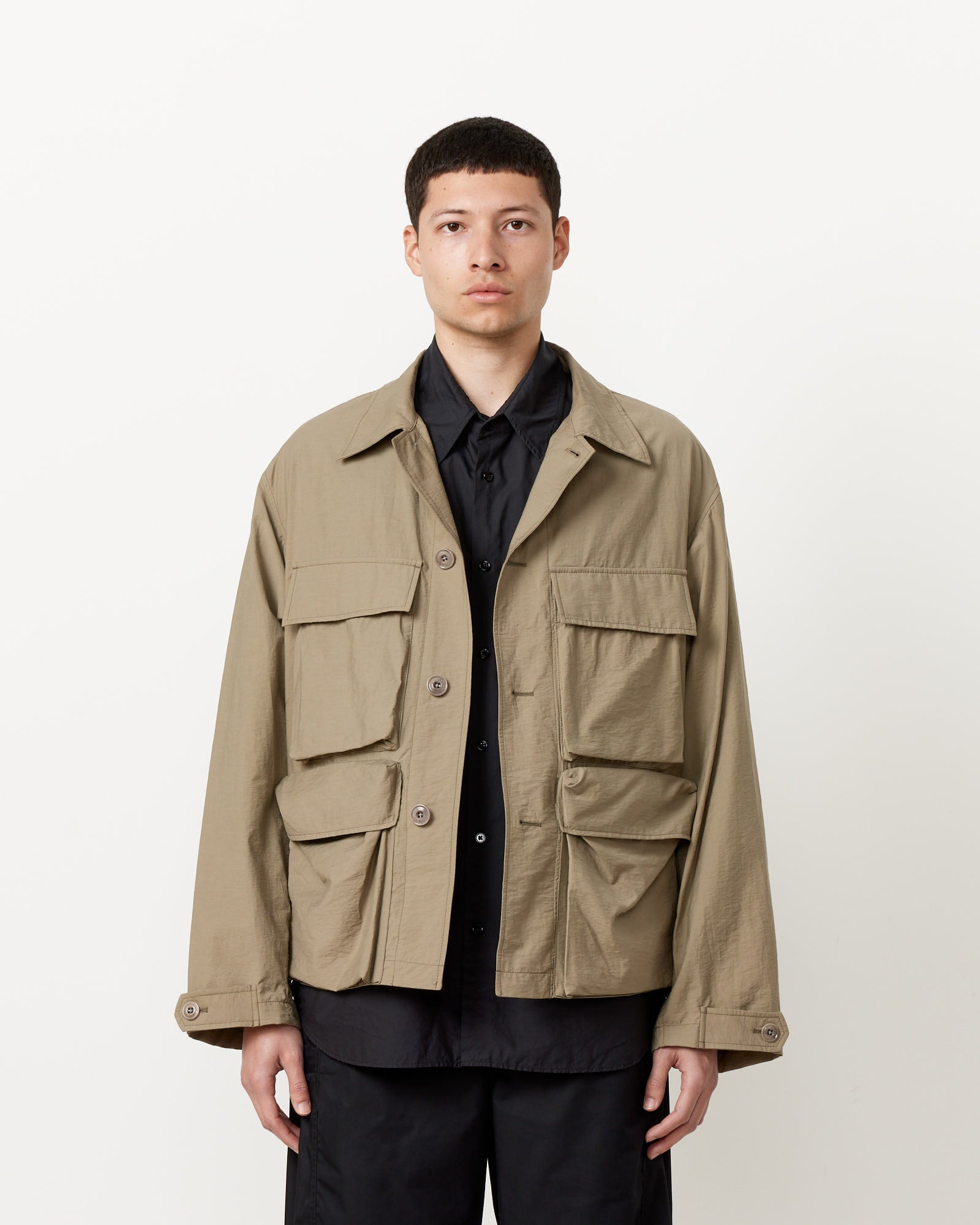 Lemaire Light Field Jacket Dusty Khaki - Dusty Khaki / 48 (259761)