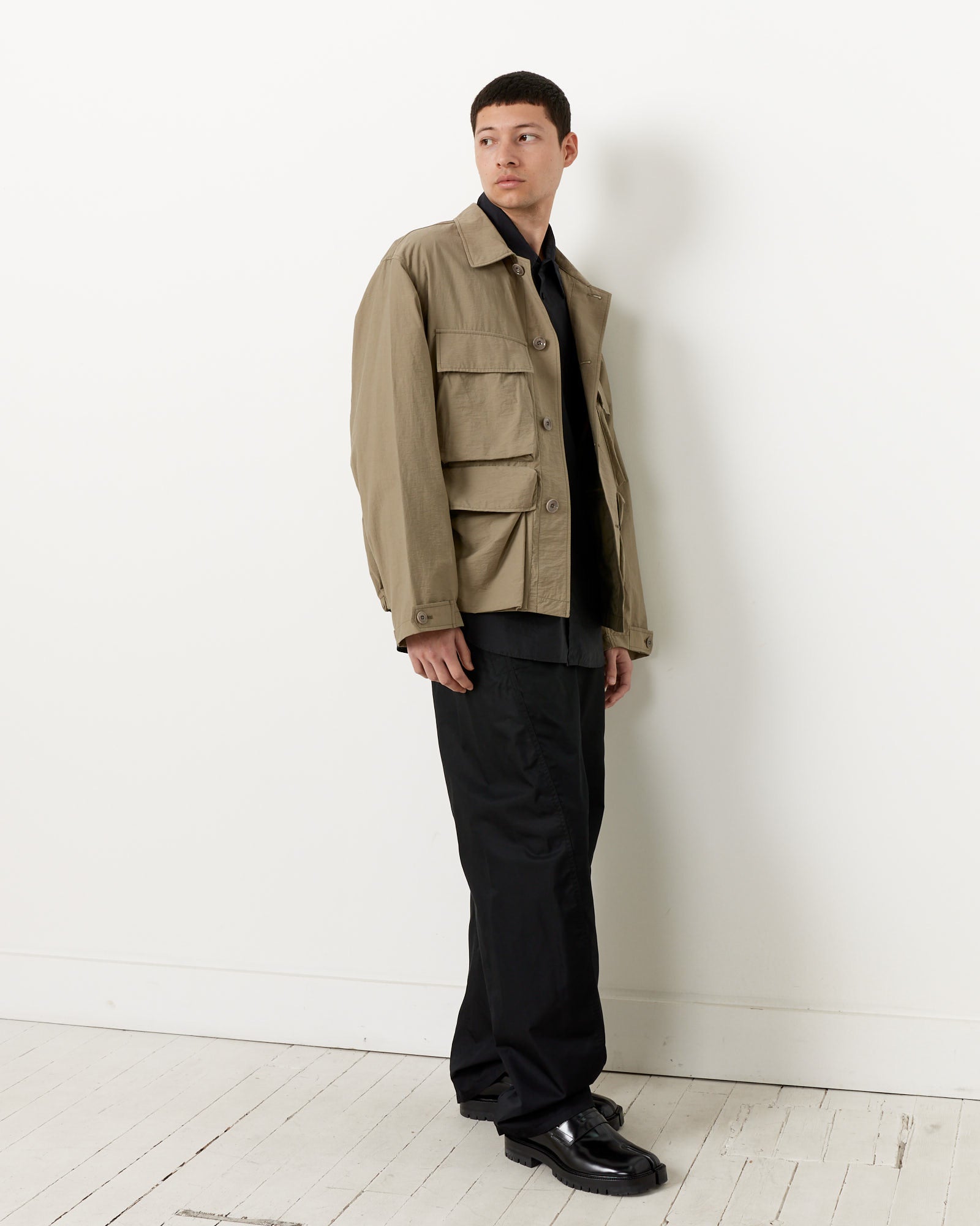 Lemaire Light Field Jacket Dusty Khaki - Dusty Khaki / 48 (259761)