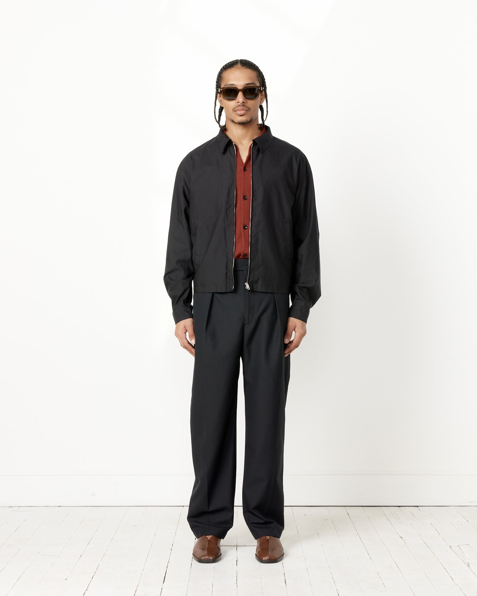 Lemaire Shirt Blouson Black - Black / 52 (259765)