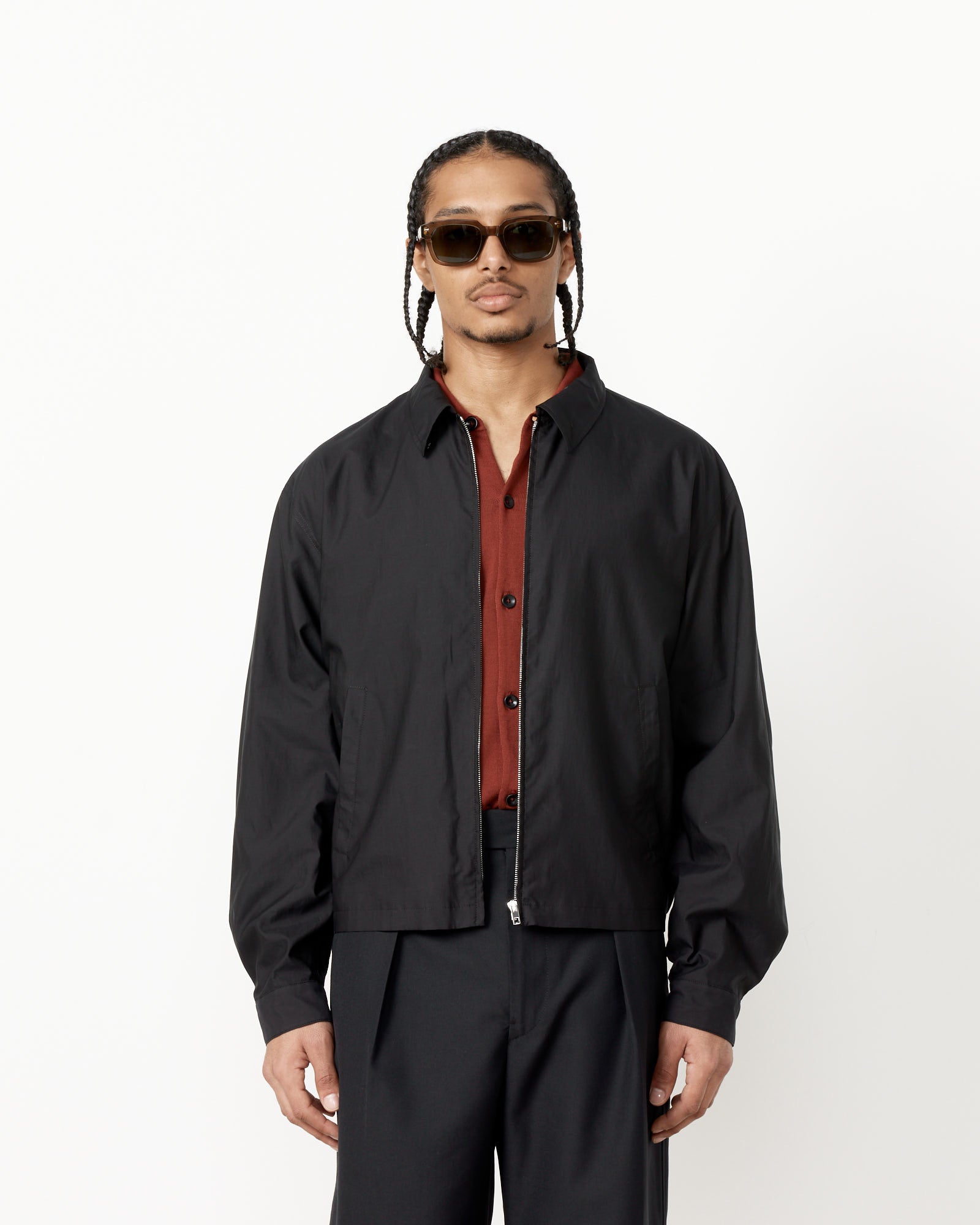 Lemaire Shirt Blouson Black - Black / 52 (259765)