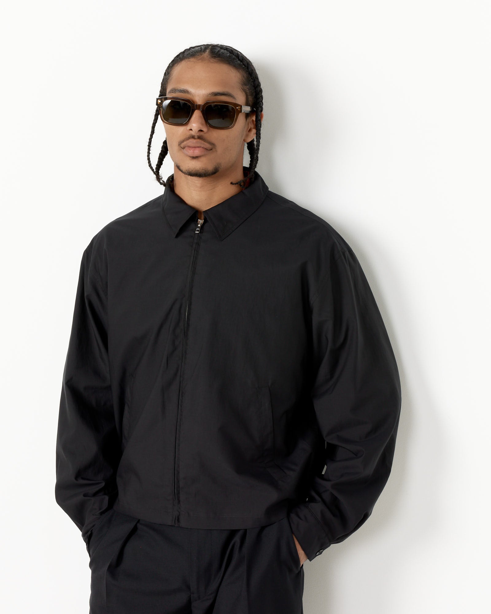 Lemaire Shirt Blouson Black - Black / 52 (259765)