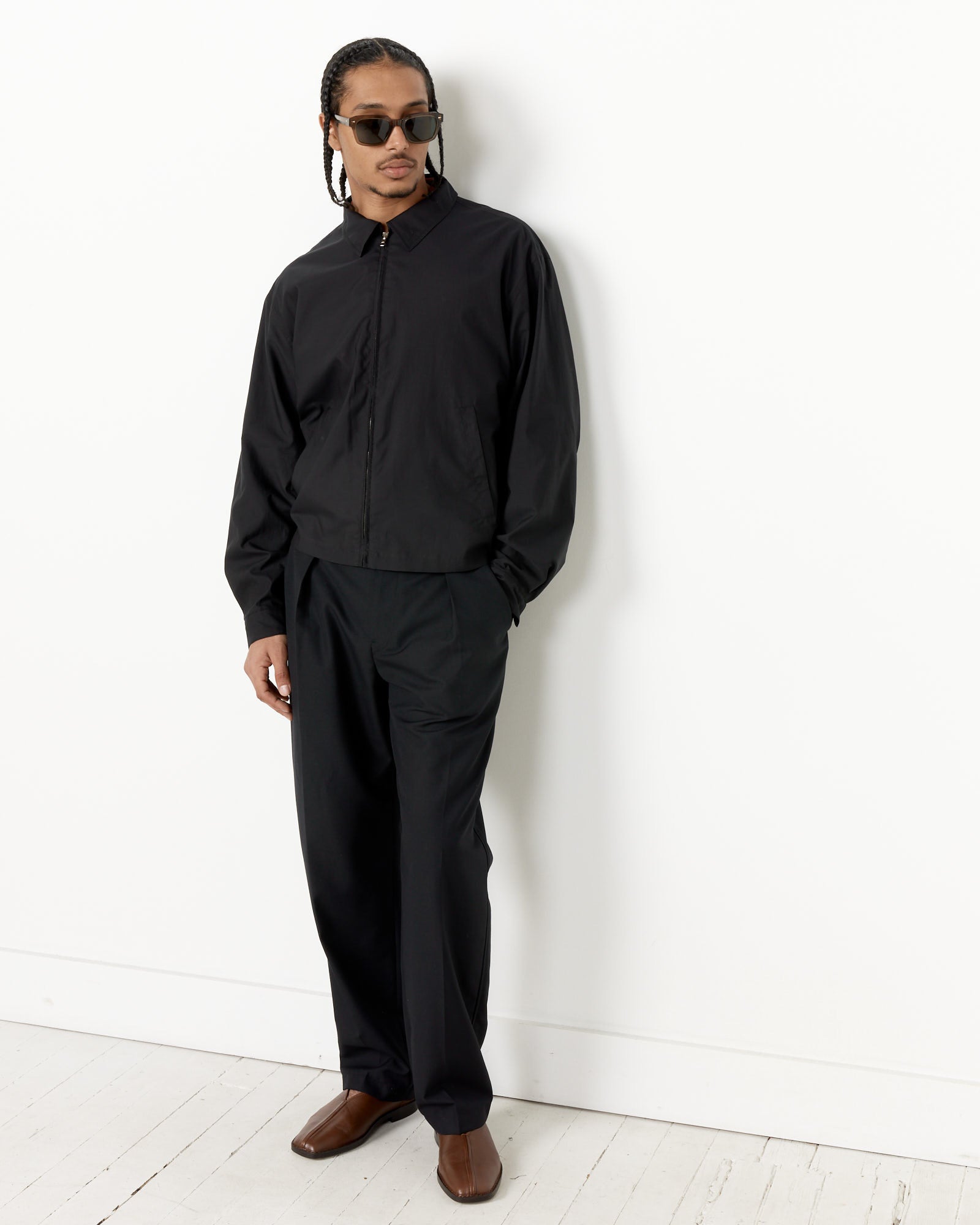 Lemaire Shirt Blouson Black - Black / 52 (259765)