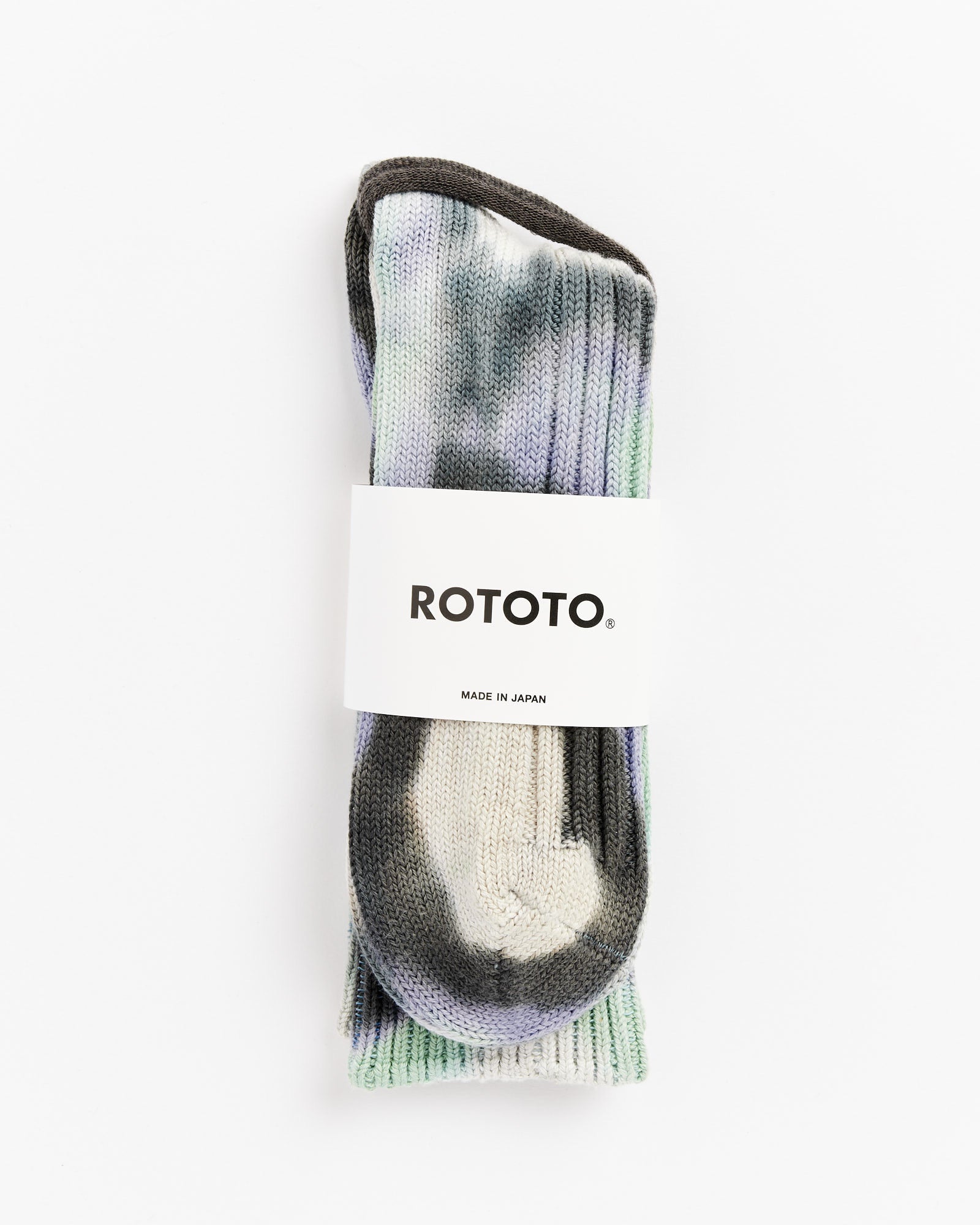 Rototo 1415 Socks Black/Mint/Purple - Black/Mint/Purple / L (259790)