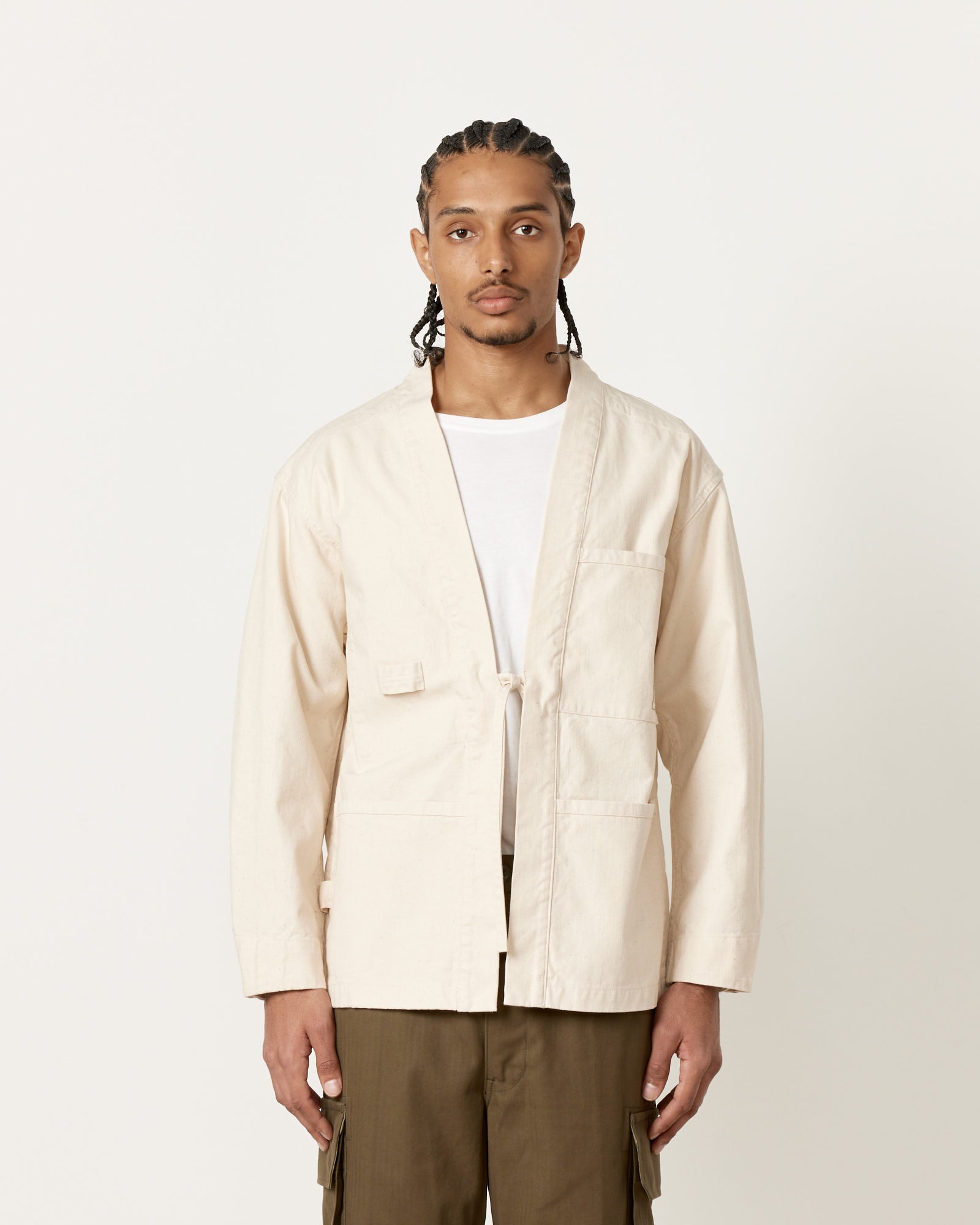 Snow Peak OG Canvas Noragi Jacket Ecru - Ecru / M (259895)