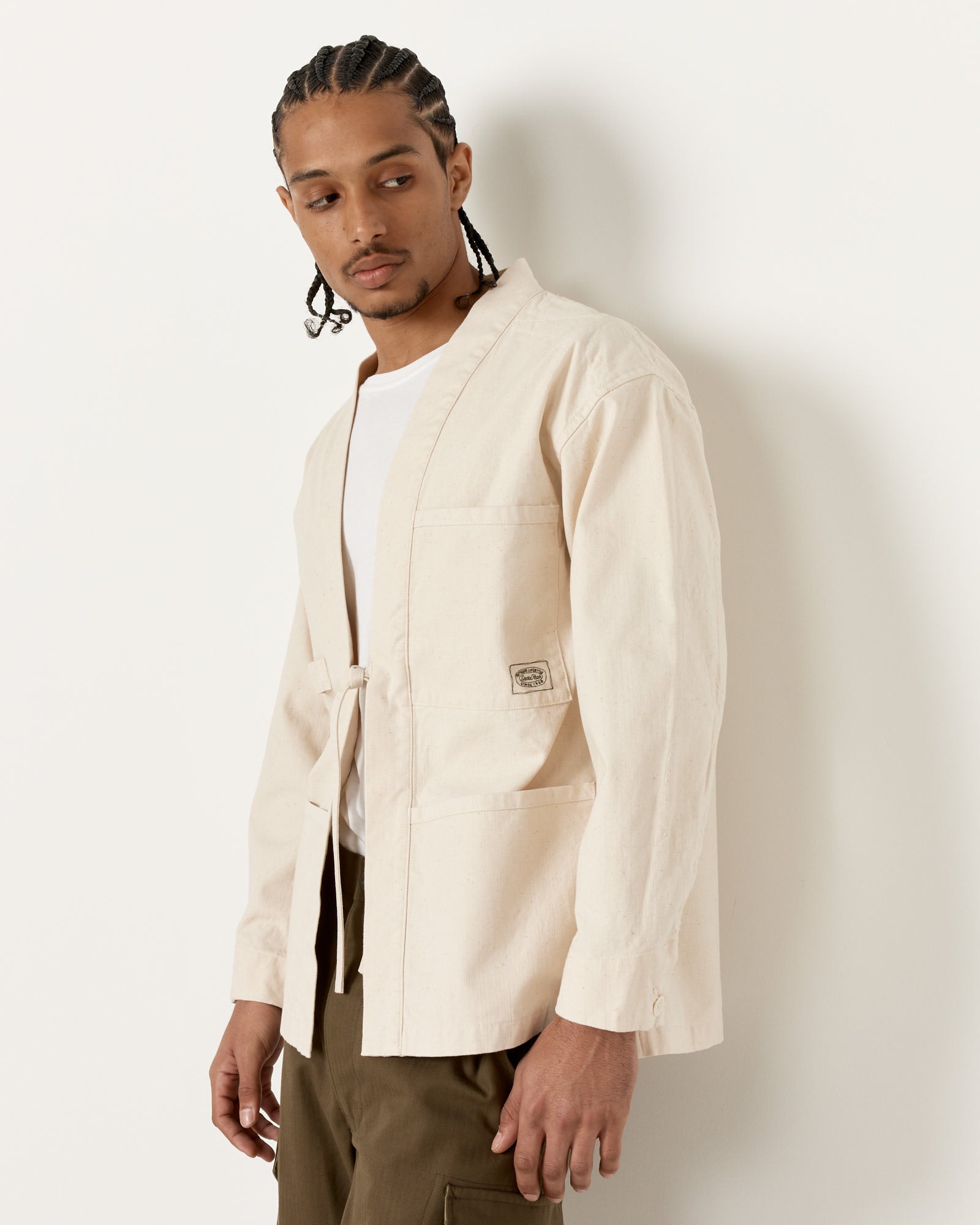 Snow Peak OG Canvas Noragi Jacket Ecru - Ecru / M (259895)