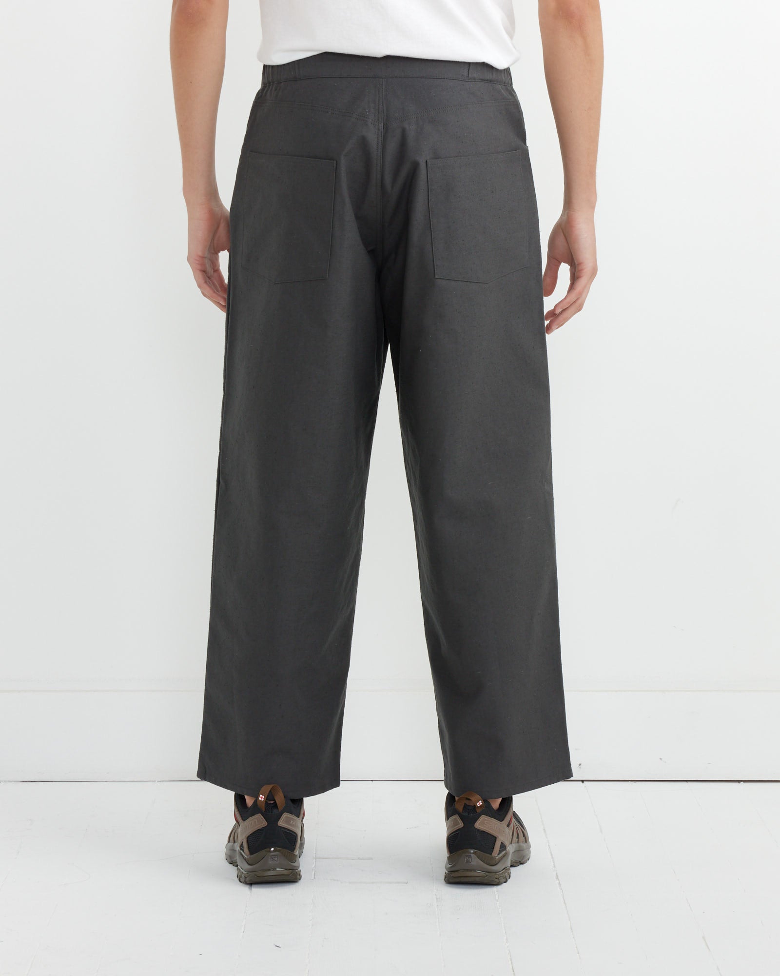 Jackman Back Nep Baggy Trousers Ink Black - Ink Black / M (259943)