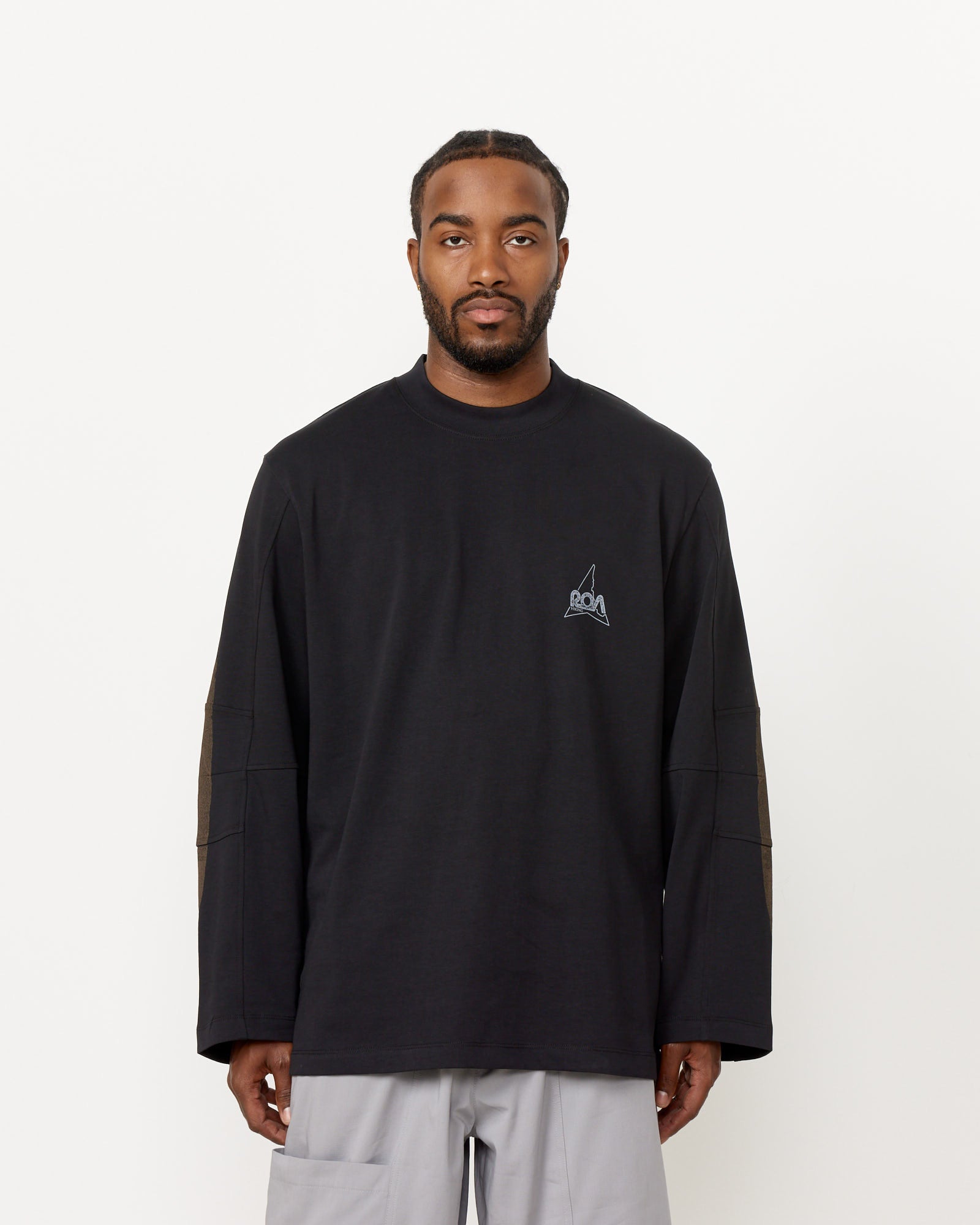 ROA L/S Graphic Sweatshirt Black - Black / L (260011)