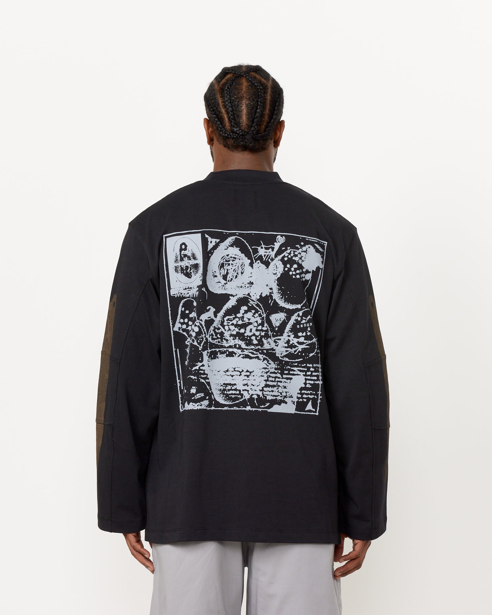 ROA L/S Graphic Sweatshirt Black - Black / L (260011)