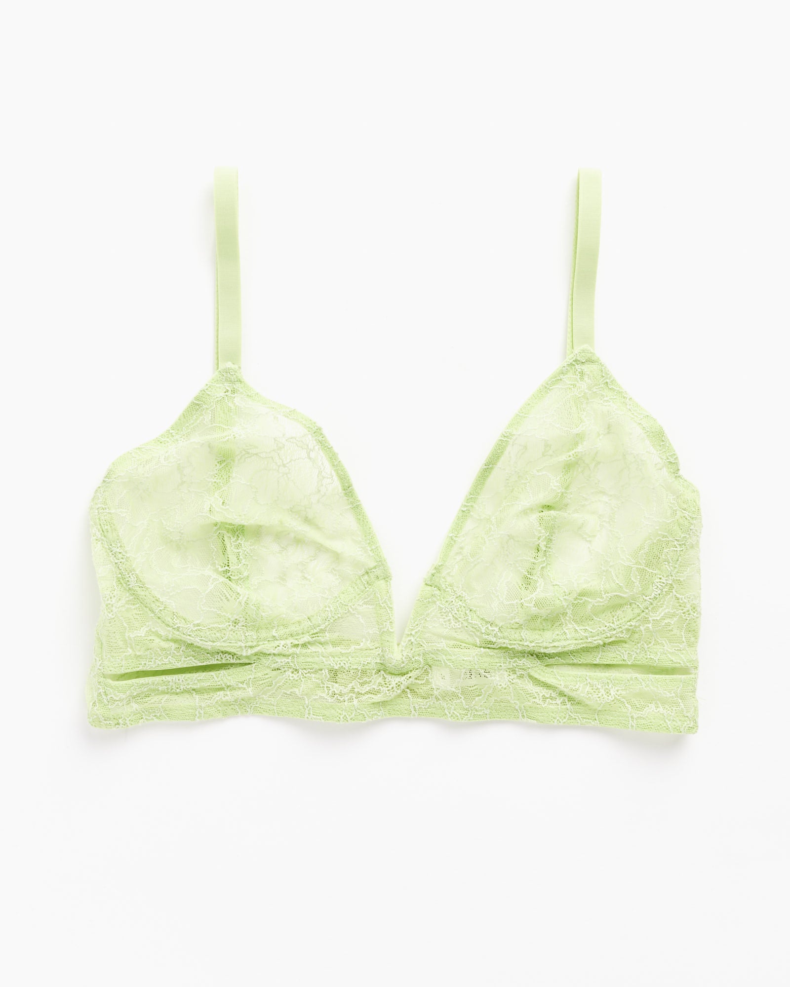 Marie Soft Plunge V Wire Bra in Matcha