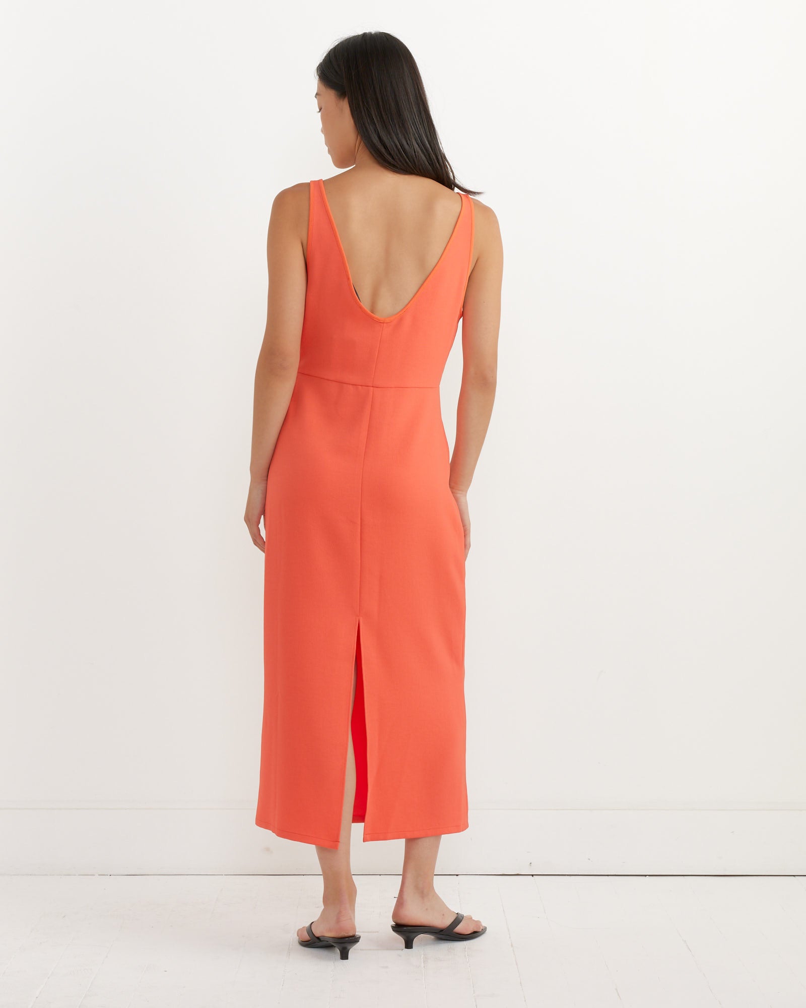 Prim Dress in Coral