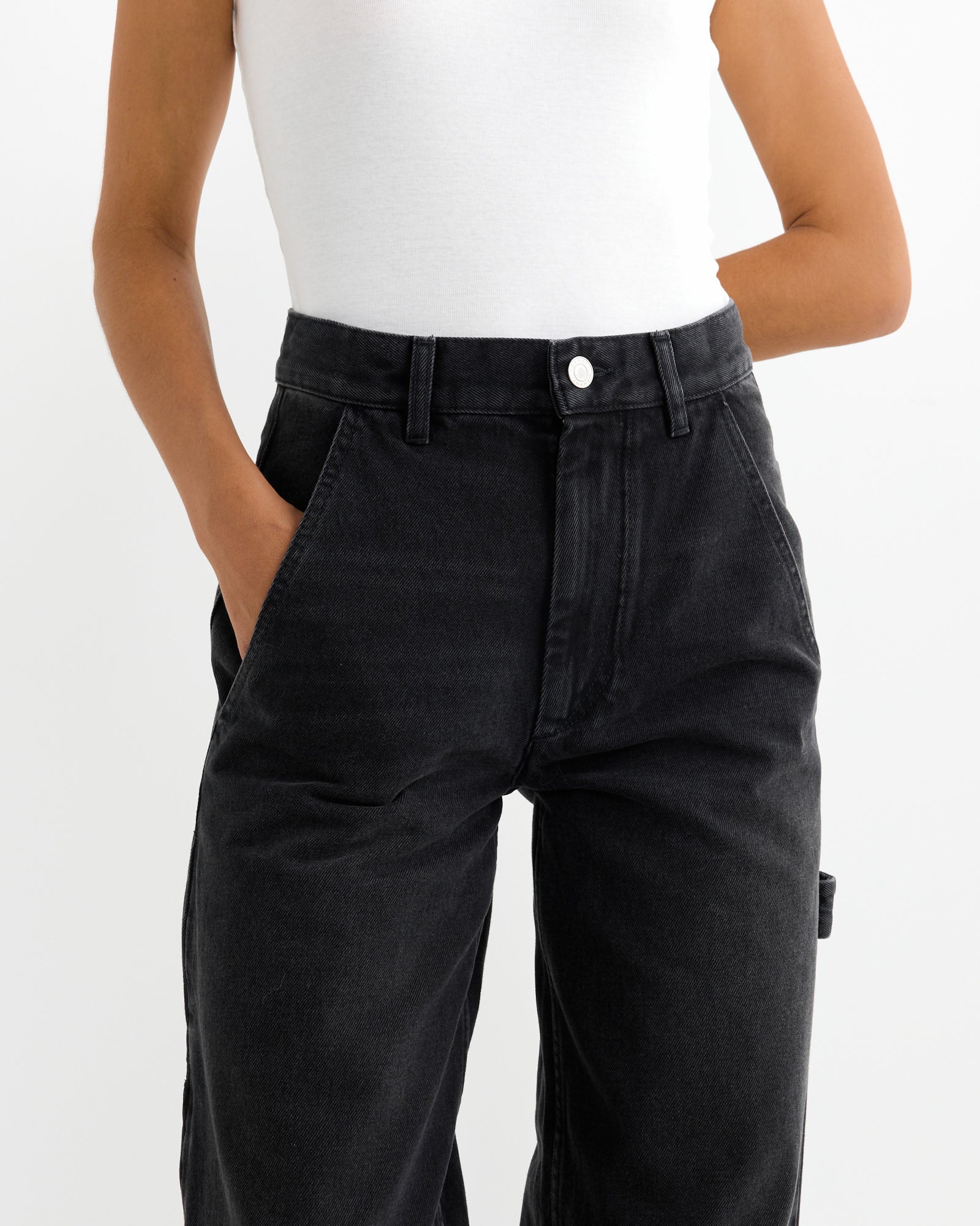 Solene Pant in Faded Black