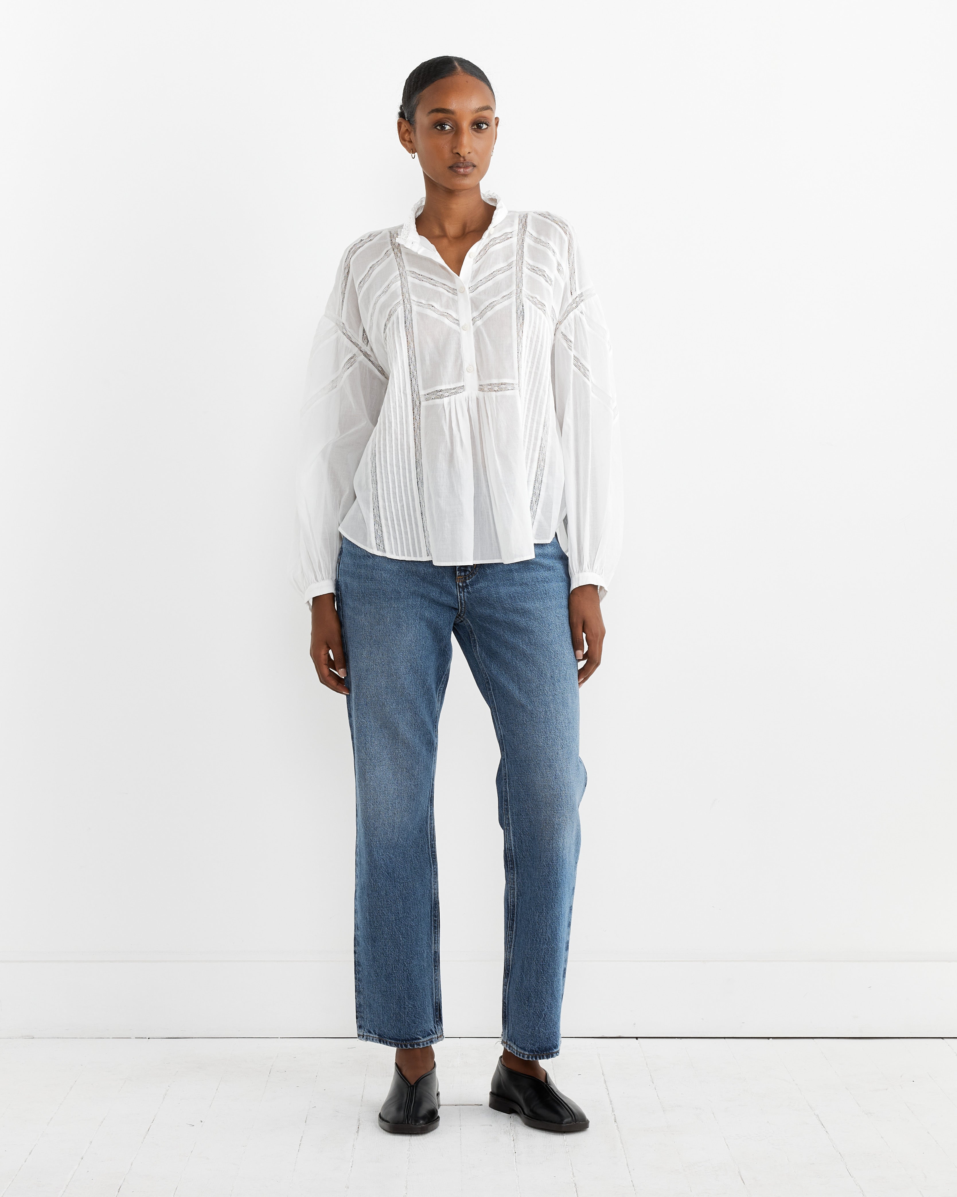 Isabel Marant Etoile Gelma Blouse White - White / 36 (260661)