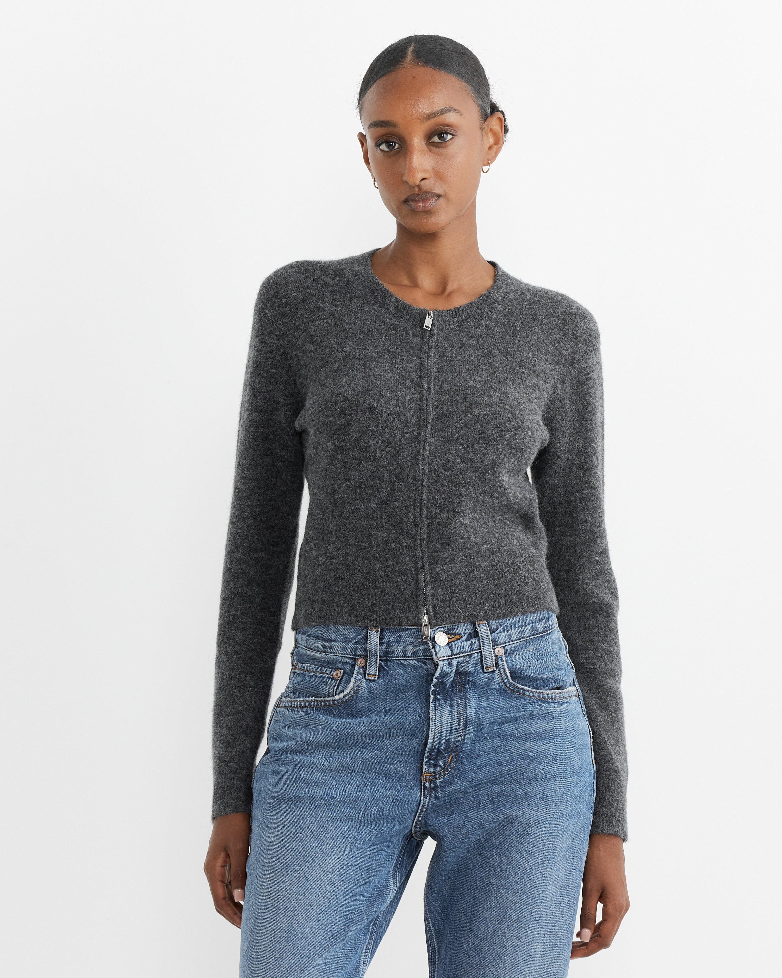 Isabel Marant Etoile Oaka Top Dark Grey - Dark Grey / 38 (260667)