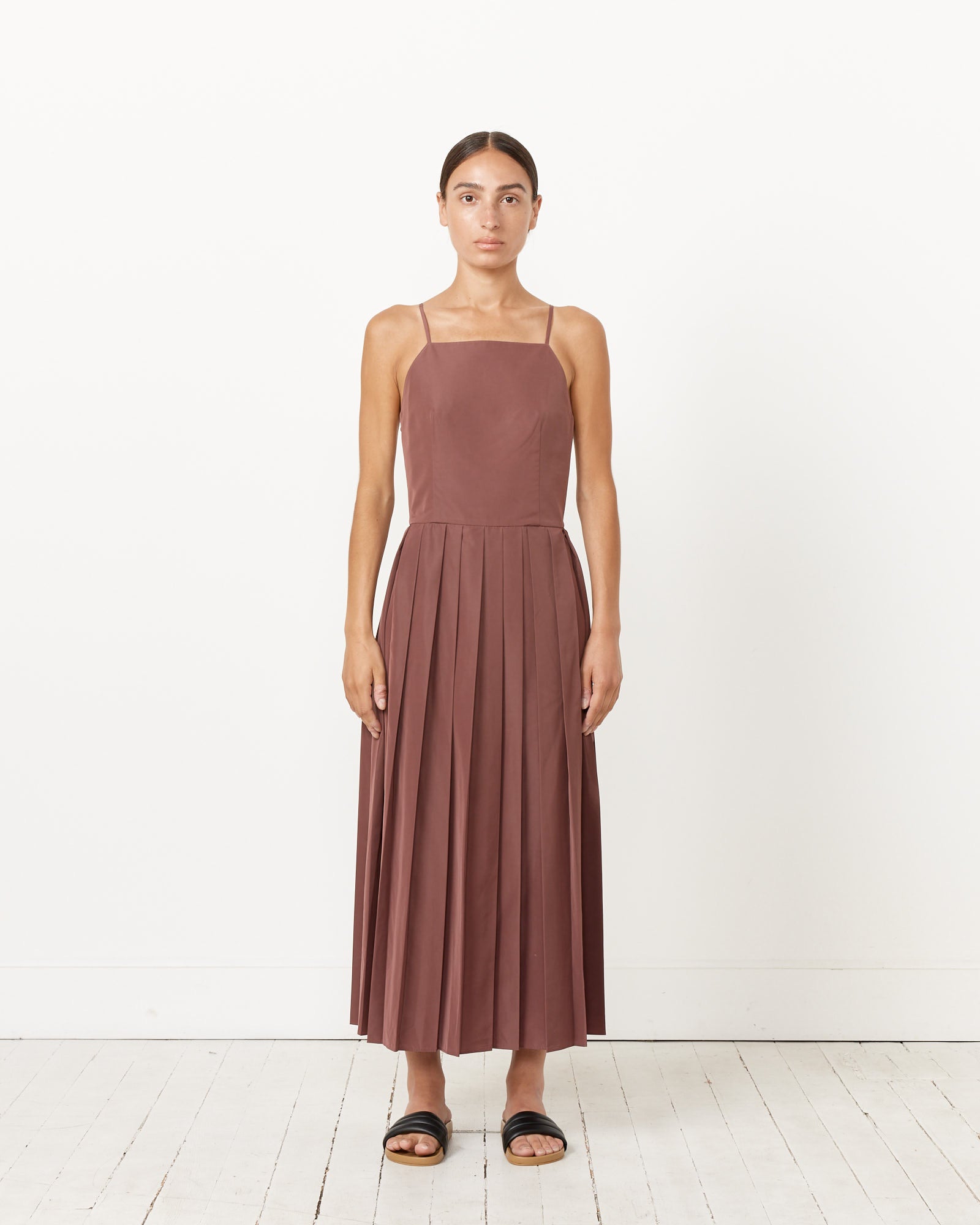 Tibi Italian Sporty Overall Dress Cinnamon - Cinnamon / 0 (260675)