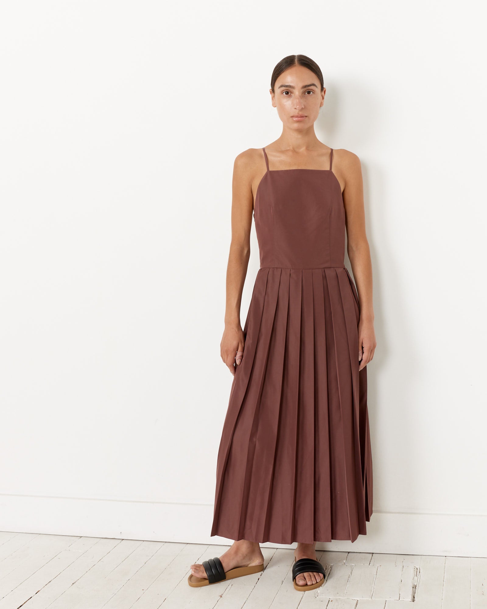 Tibi Italian Sporty Overall Dress Cinnamon - Cinnamon / 0 (260675)